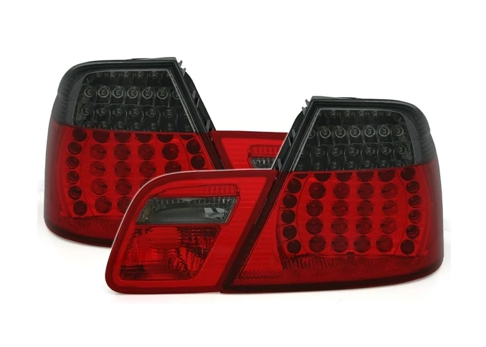 BMW E46 2003-2006 coupe piros füst LED-es hátsó lámpa pár