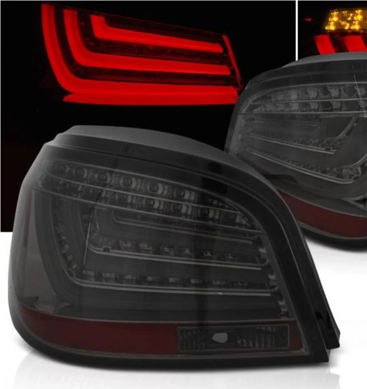 BMW E60 limousine fekete füst Lightbar LED-es hátsó lámpa pár