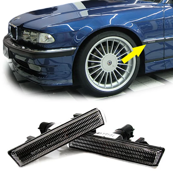 BMW E38 1994-2001 fekete kristály búrás oldalindex pár