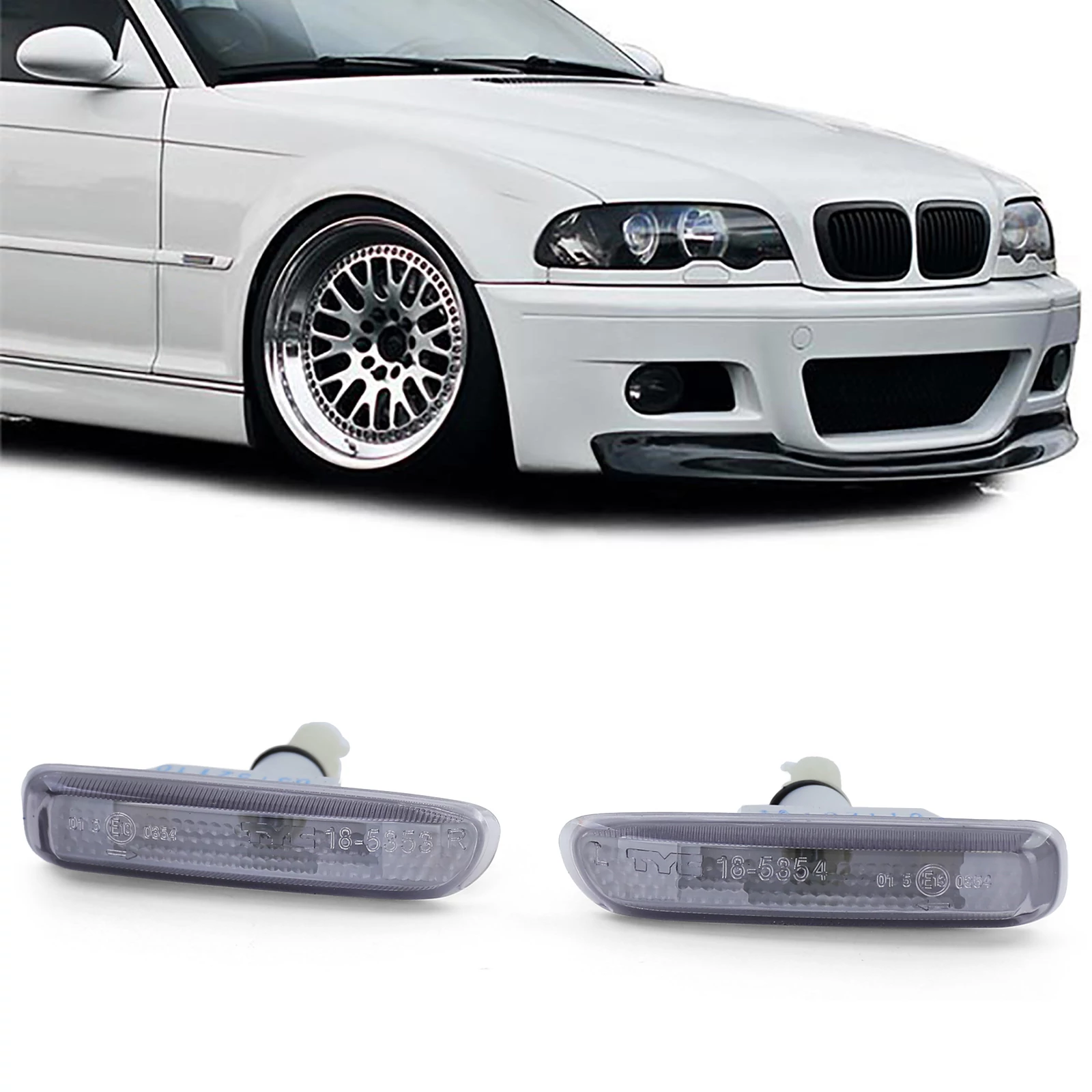 BMW E46 facelift előtti füst burás oldalindex pár