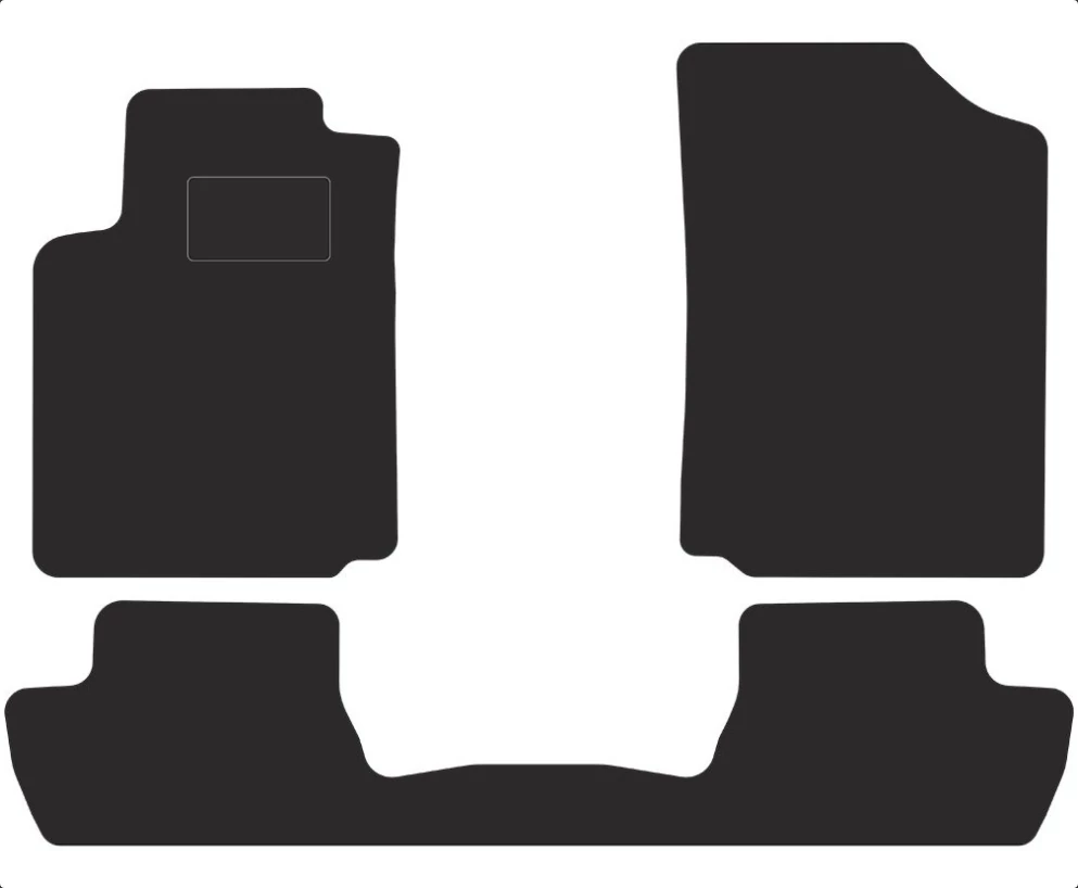 Citroen C2 2003-2009 fekete velúrszőnyeg szett (3db-os)