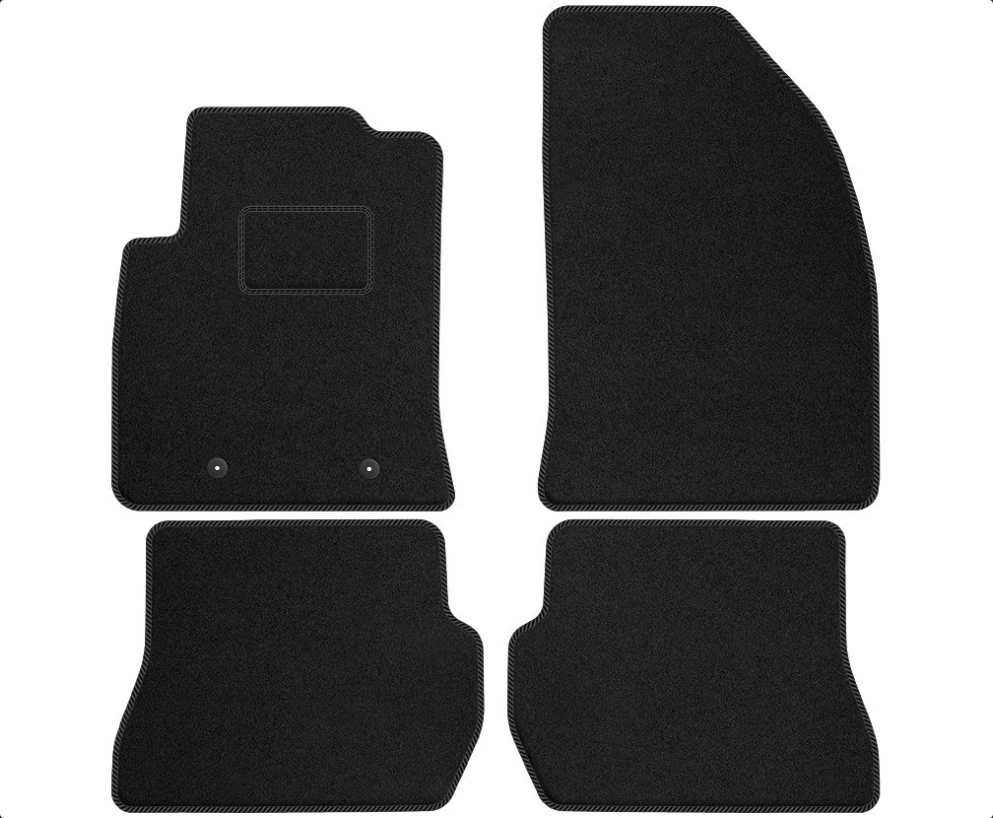 Ford Fiesta V 2005-2008 prémium fekete patentos velúrszőnyeg szett