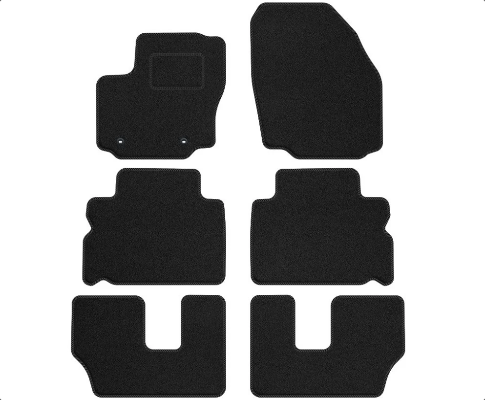 Ford S-Max I 7személyes 2006-2015 prémium fekete velúrszőnyeg szett