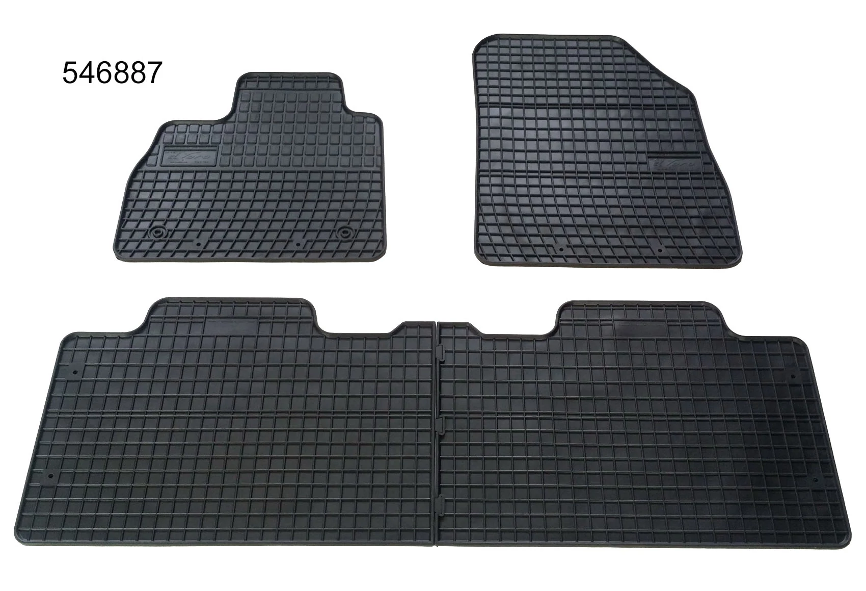 Renault Espace V Frogum 546887 fekete gumiszőnyeg szett