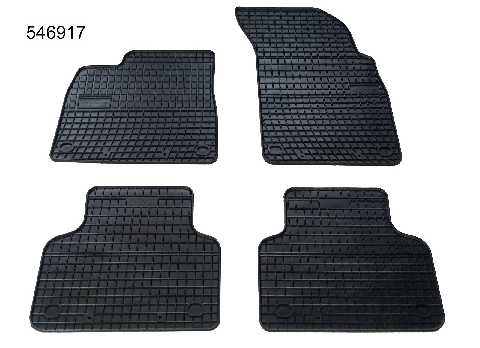 AUDI Q7 II 4M Frogum 546917 fekete gumiszőnyeg szett