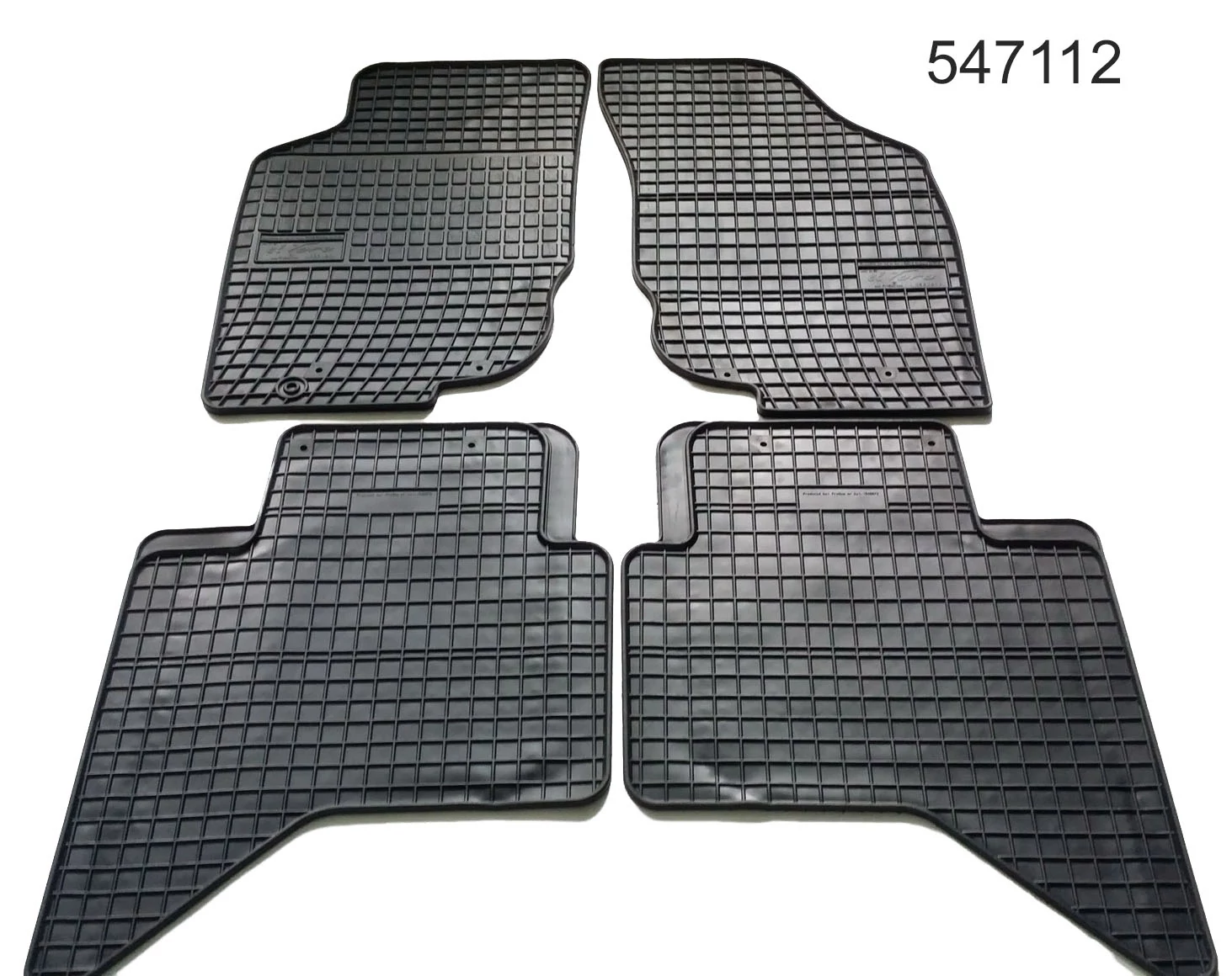 Toyota Hilux VII Frogum 547112 fekete gumiszőnyeg szett