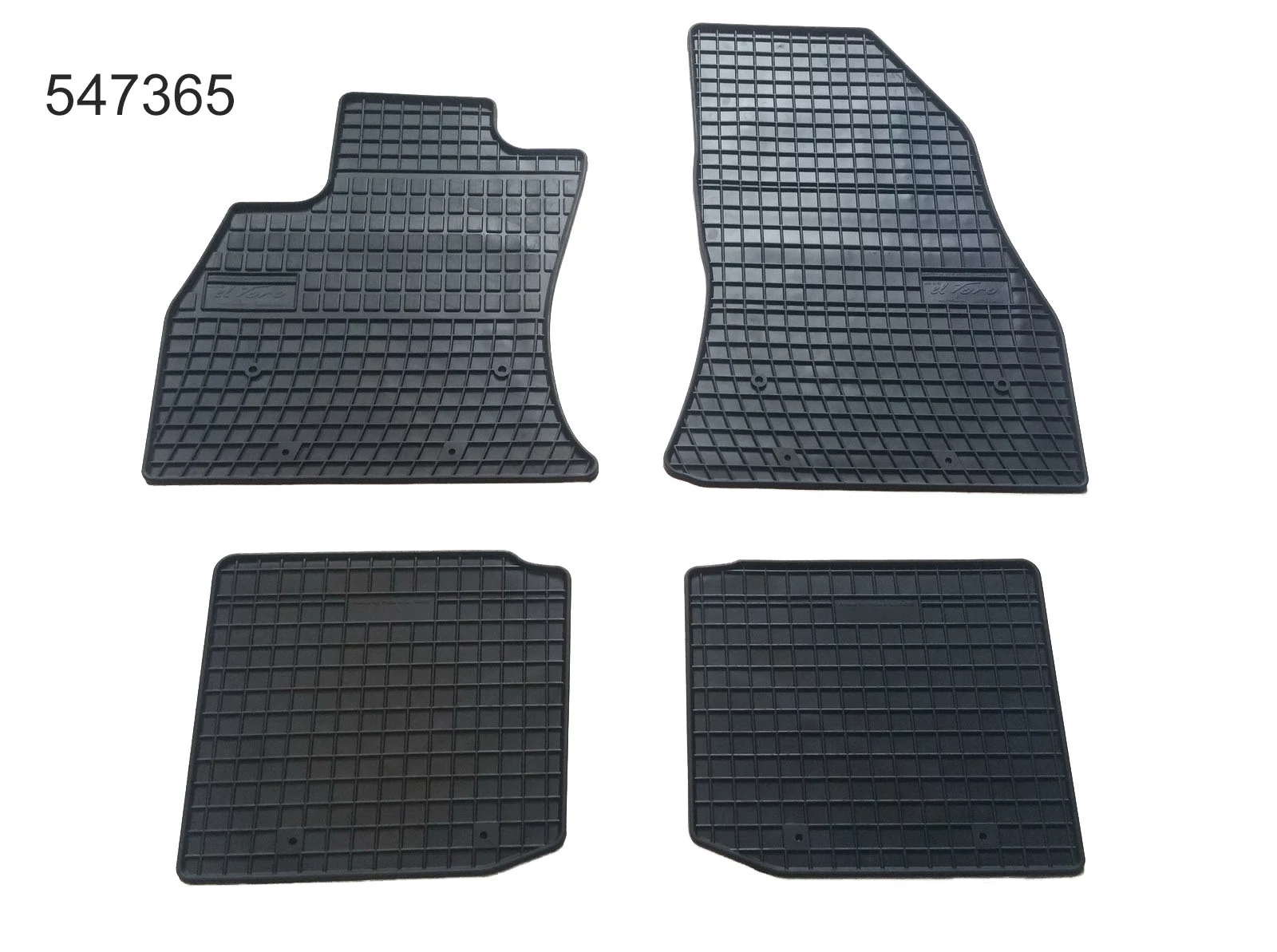 FIAT 500L Frogum 547365 fekete gumiszőnyeg szett