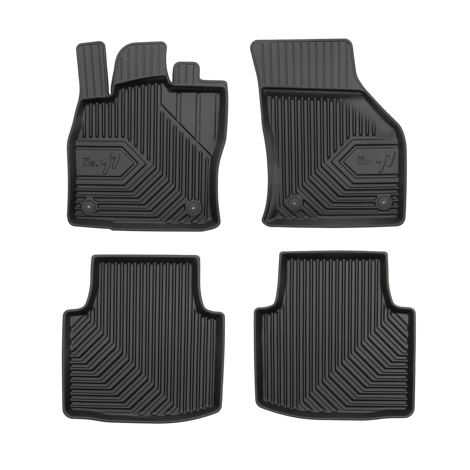 Skoda Superb III Frogum No77 fekete 3D hótálcás TPE gumiszőnyeg szett 77407046