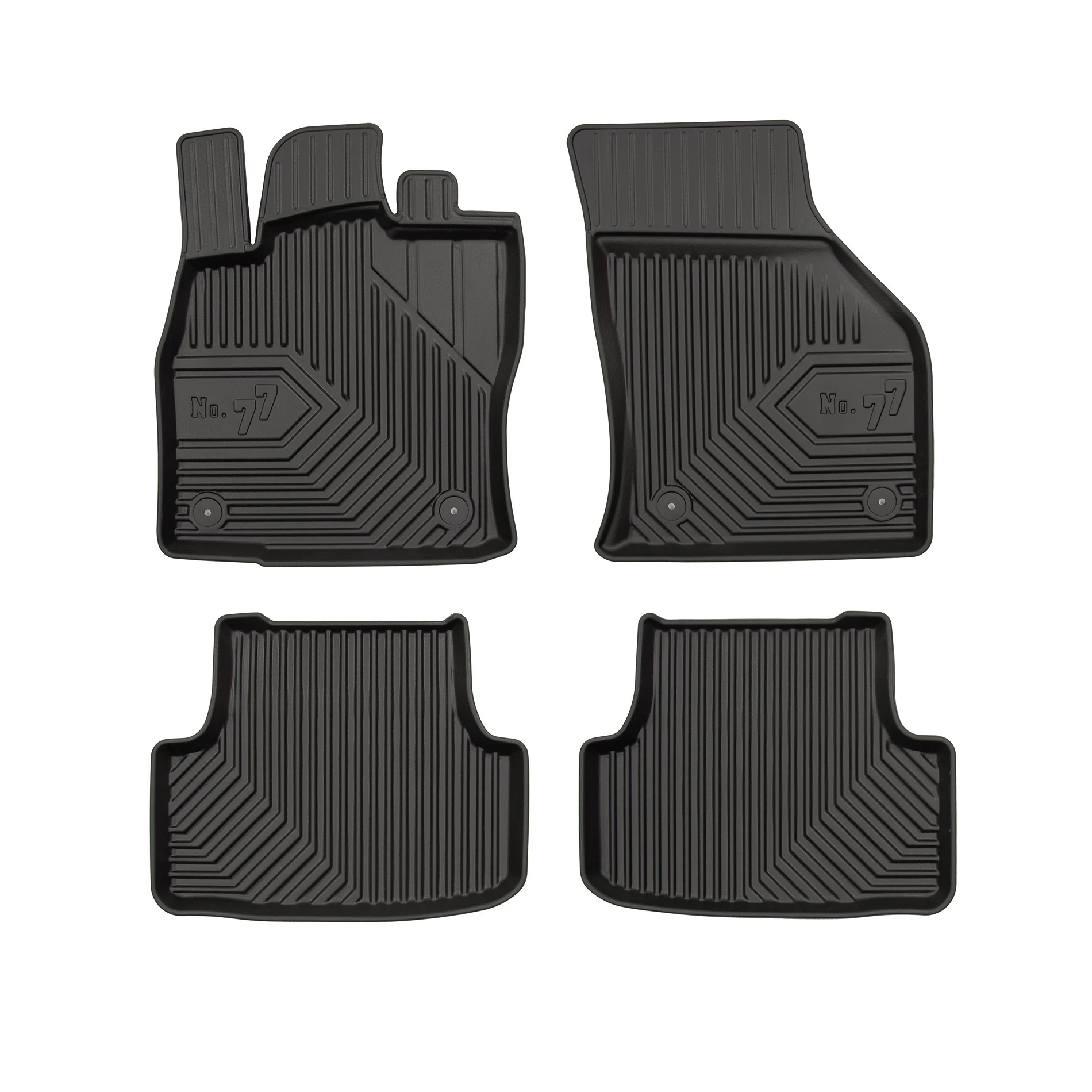 VW Volkswagen Golf VII Frogum No77 fekete 3D hótálcás TPE gumiszőnyeg szett 77407060