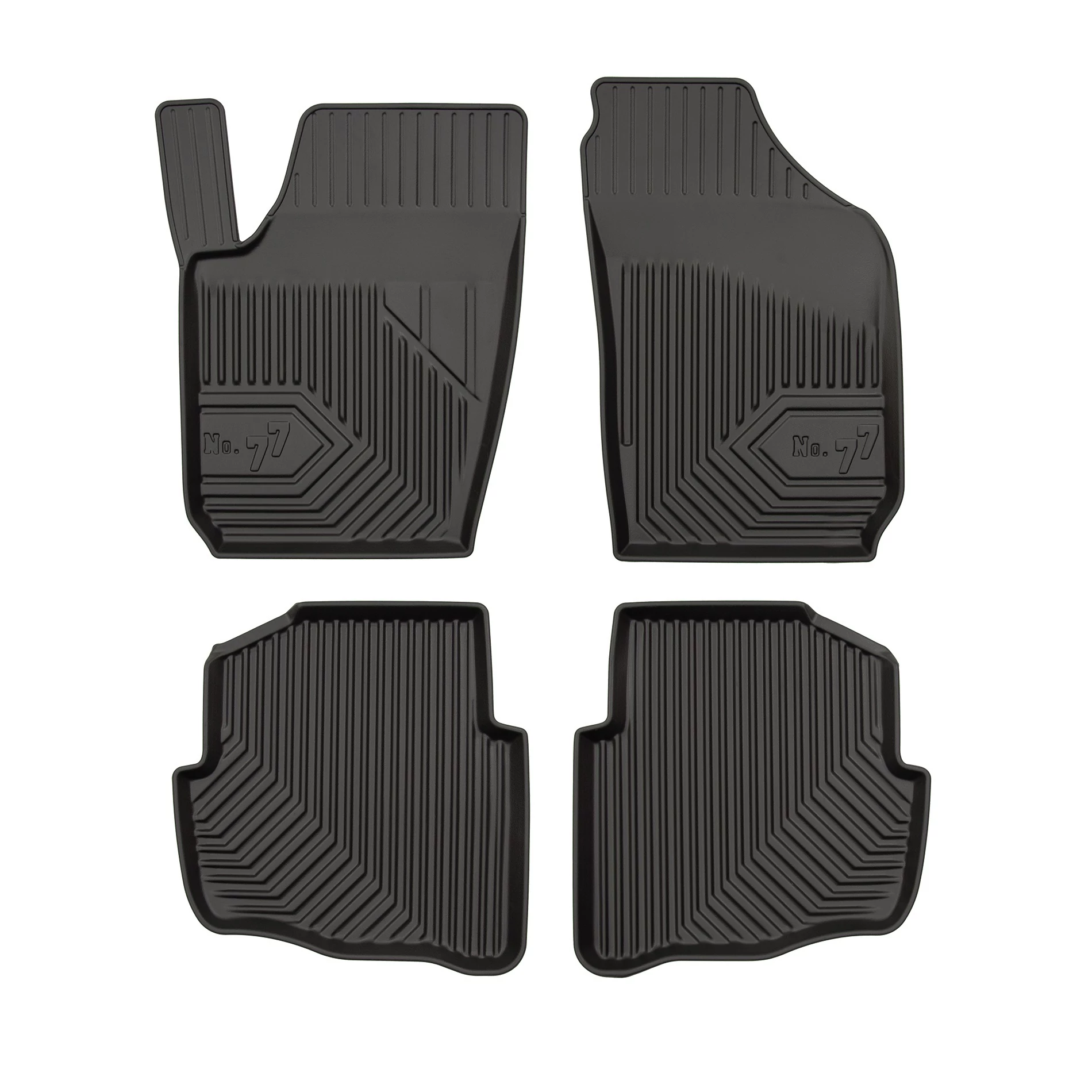 Skoda Fabia I Frogum No77 fekete 3D hótálcás TPE gumiszőnyeg szett 77407107