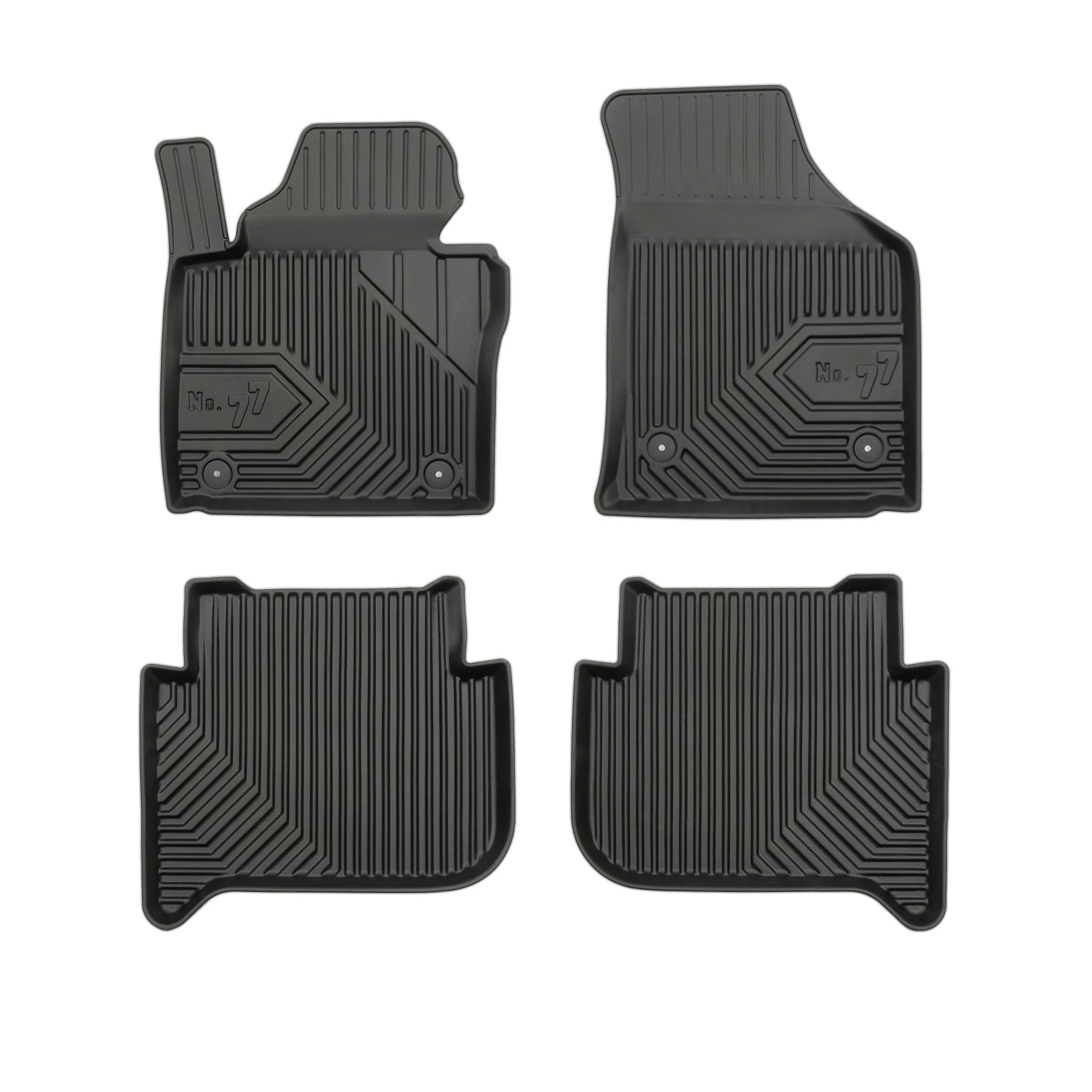 VW Volkswagen Touran I Frogum No77 fekete 3D hótálcás TPE gumiszőnyeg szett 77407183