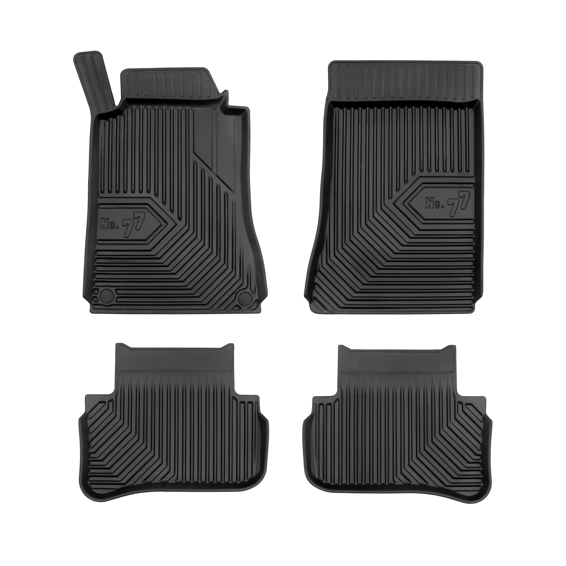 Mercedes Benz W203 Frogum No77 fekete 3D hótálcás TPE gumiszőnyeg szett 77407206