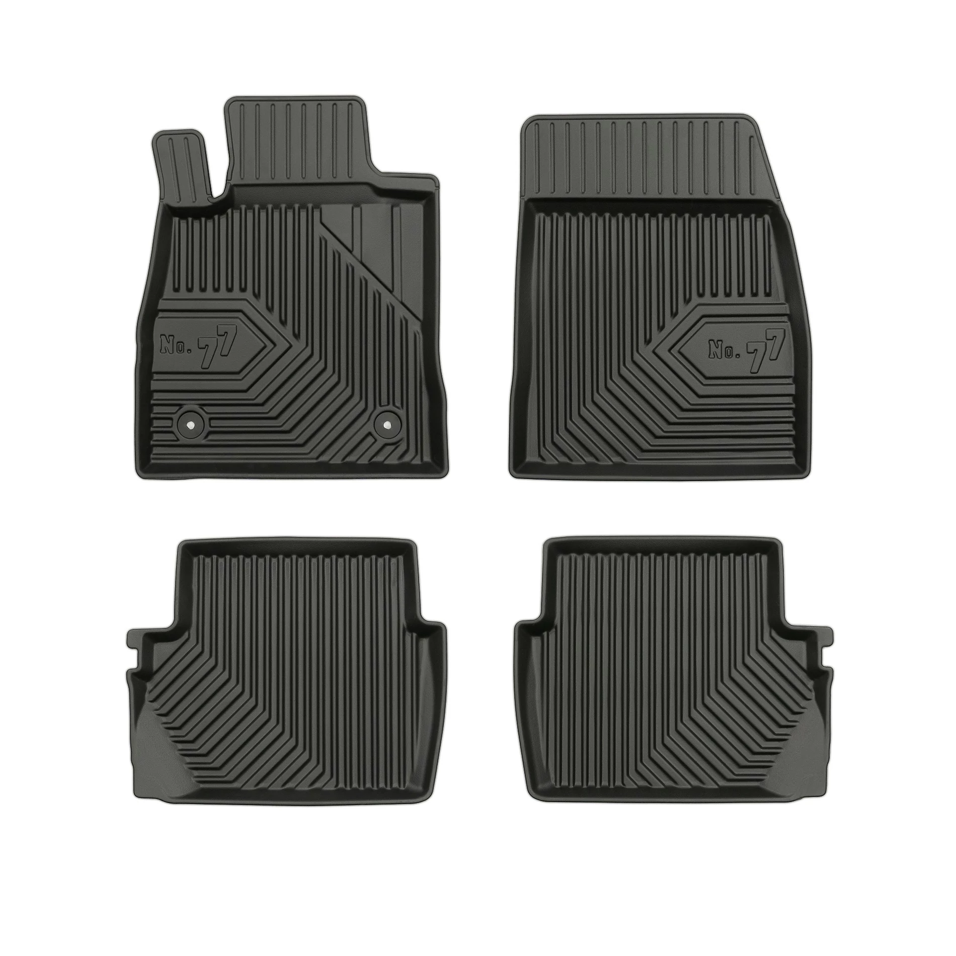 Ford Fiesta VII Frogum No77 fekete 3D hótálcás TPE gumiszőnyeg szett 77407237
