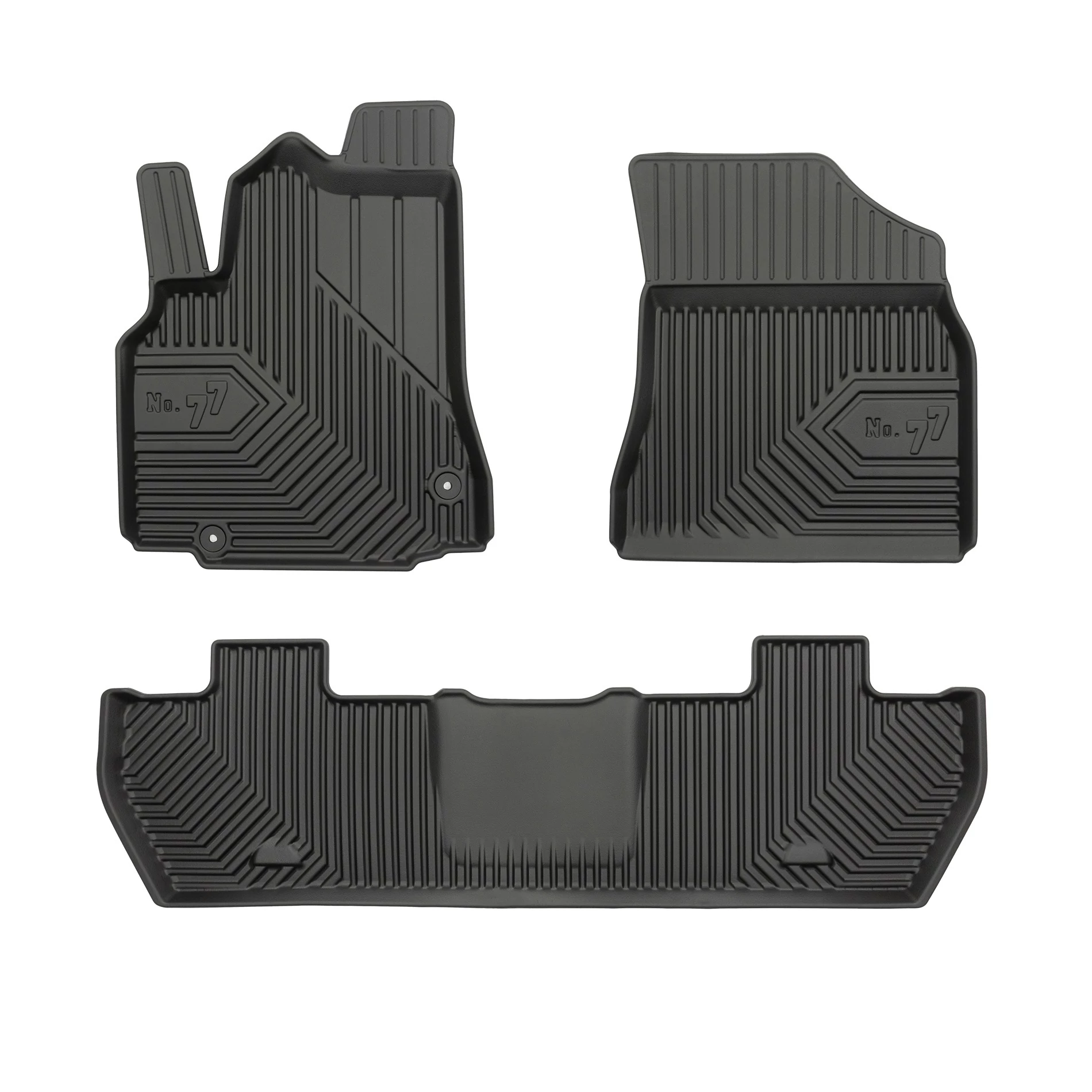 Citroen Berlingo II Frogum No77 fekete 3D hótálcás TPE gumiszőnyeg szett 77407251