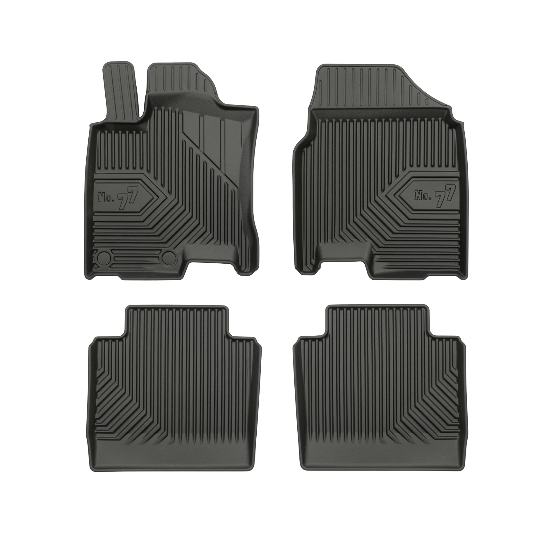 Nissan Qashqai I+2 Frogum No77 fekete 3D hótálcás TPE gumiszőnyeg szett 77407268