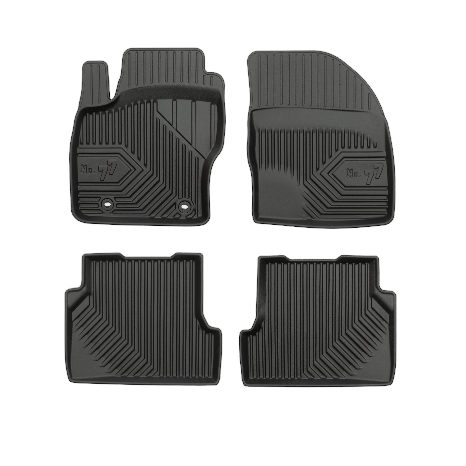 Ford Focus II Frogum No77 fekete 3D hótálcás TPE gumiszőnyeg szett 77407282