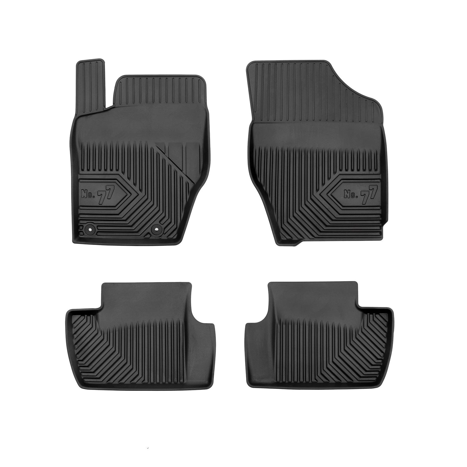 Citroen C4 I Frogum No77 fekete 3D hótálcás TPE gumiszőnyeg szett 77407299