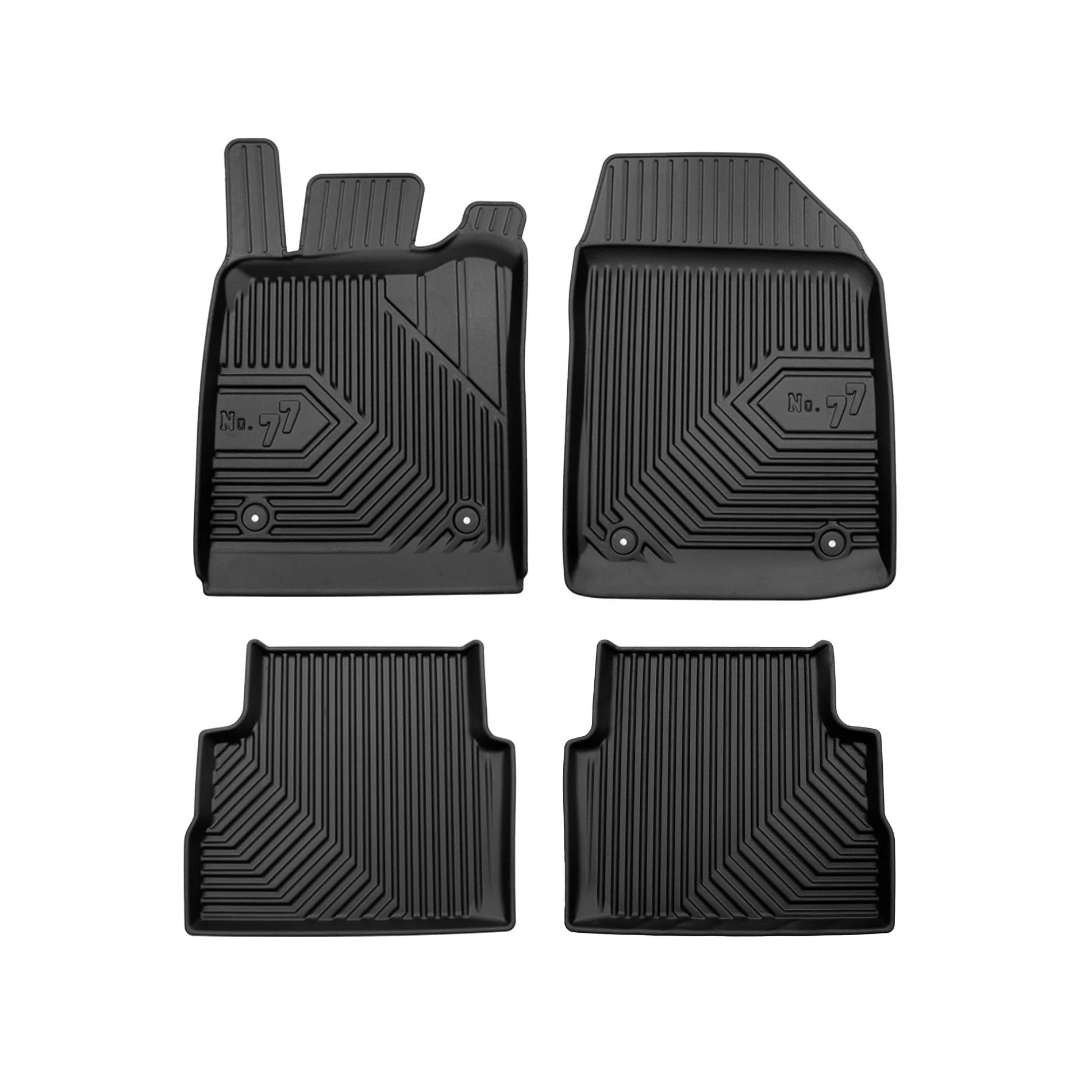 Opel Vectra C Frogum No77 fekete 3D hótálcás TPE gumiszőnyeg szett 77407312