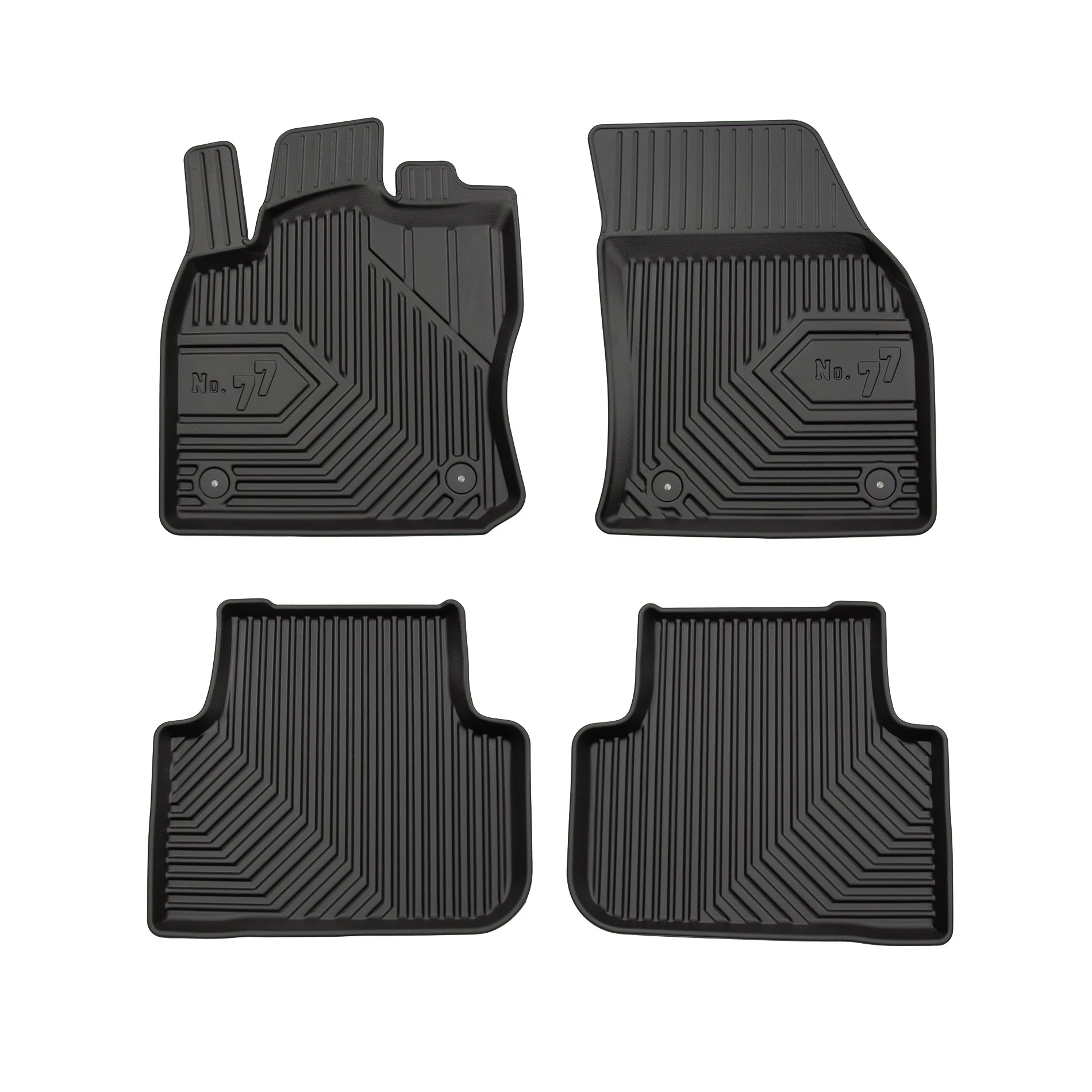 VW Volkswagen Tiguan II Frogum No77 fekete 3D hótálcás TPE gumiszőnyeg szett 77407343