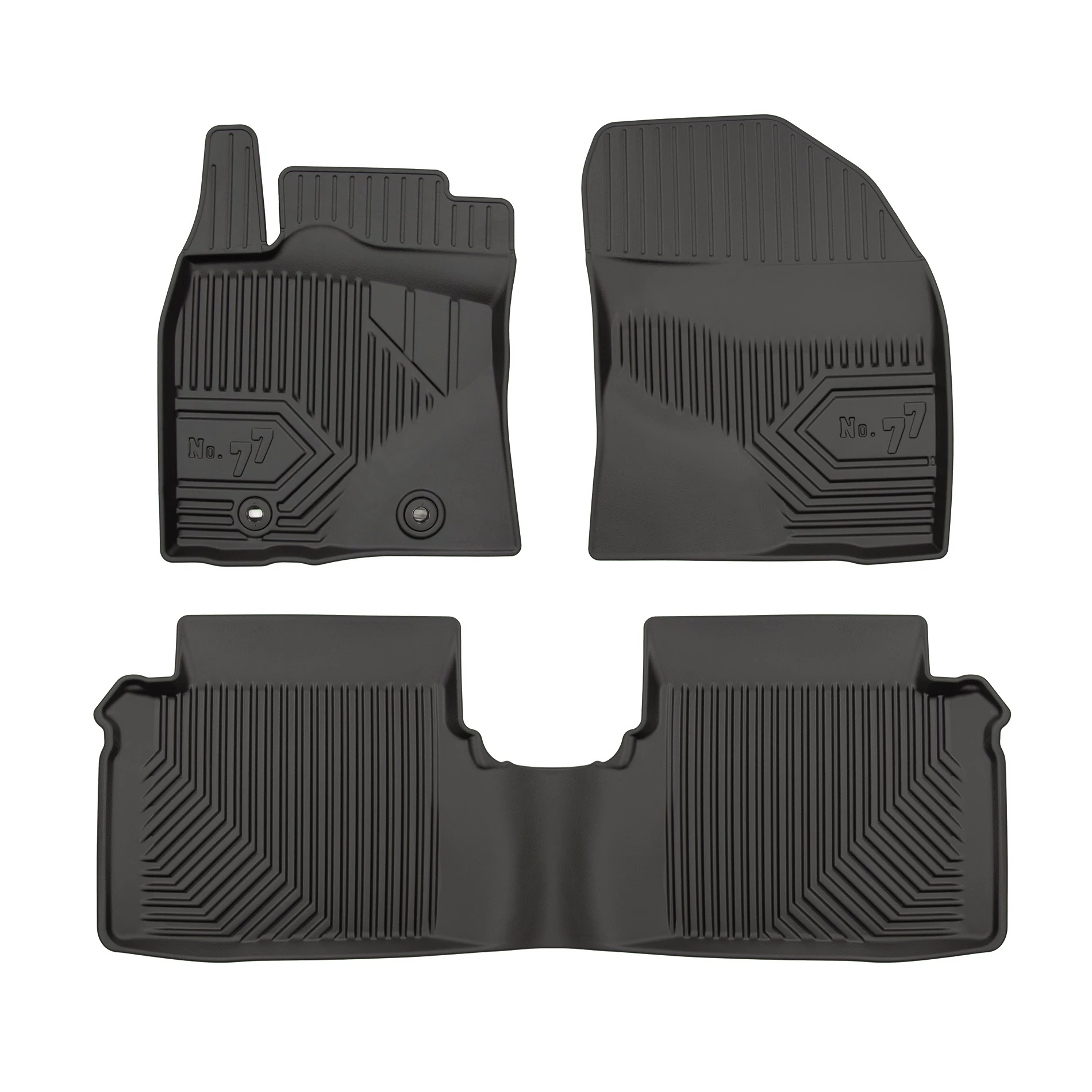 Toyota Avensis III Frogum No77 fekete 3D hótálcás TPE gumiszőnyeg szett 77407398