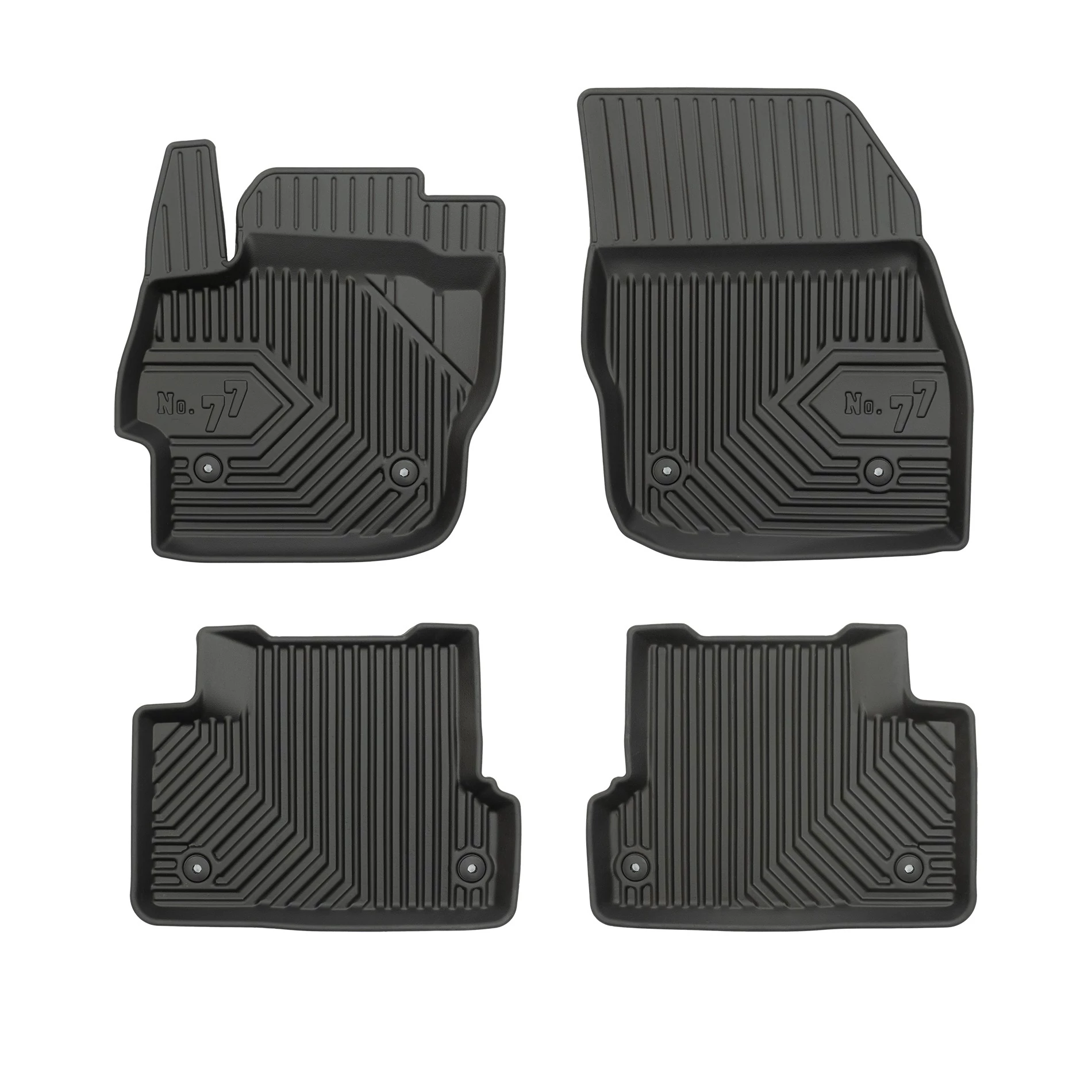 Mazda 3 II Frogum No77 fekete 3D hótálcás TPE gumiszőnyeg szett 77407411