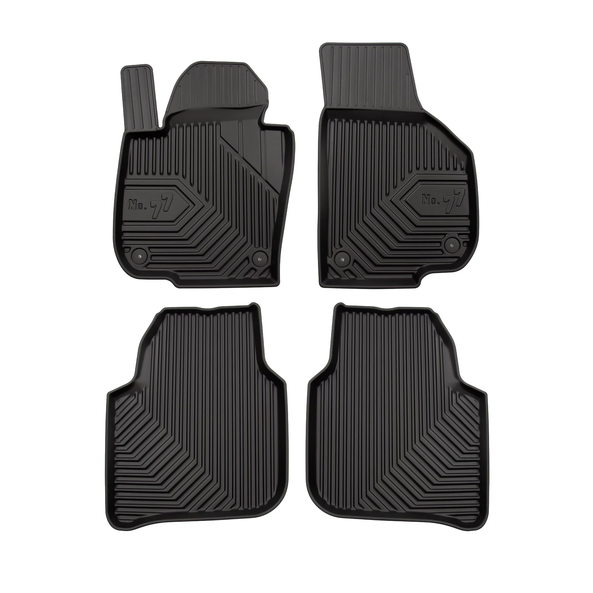 Skoda Superb II Frogum No77 fekete 3D hótálcás TPE gumiszőnyeg szett 77407428