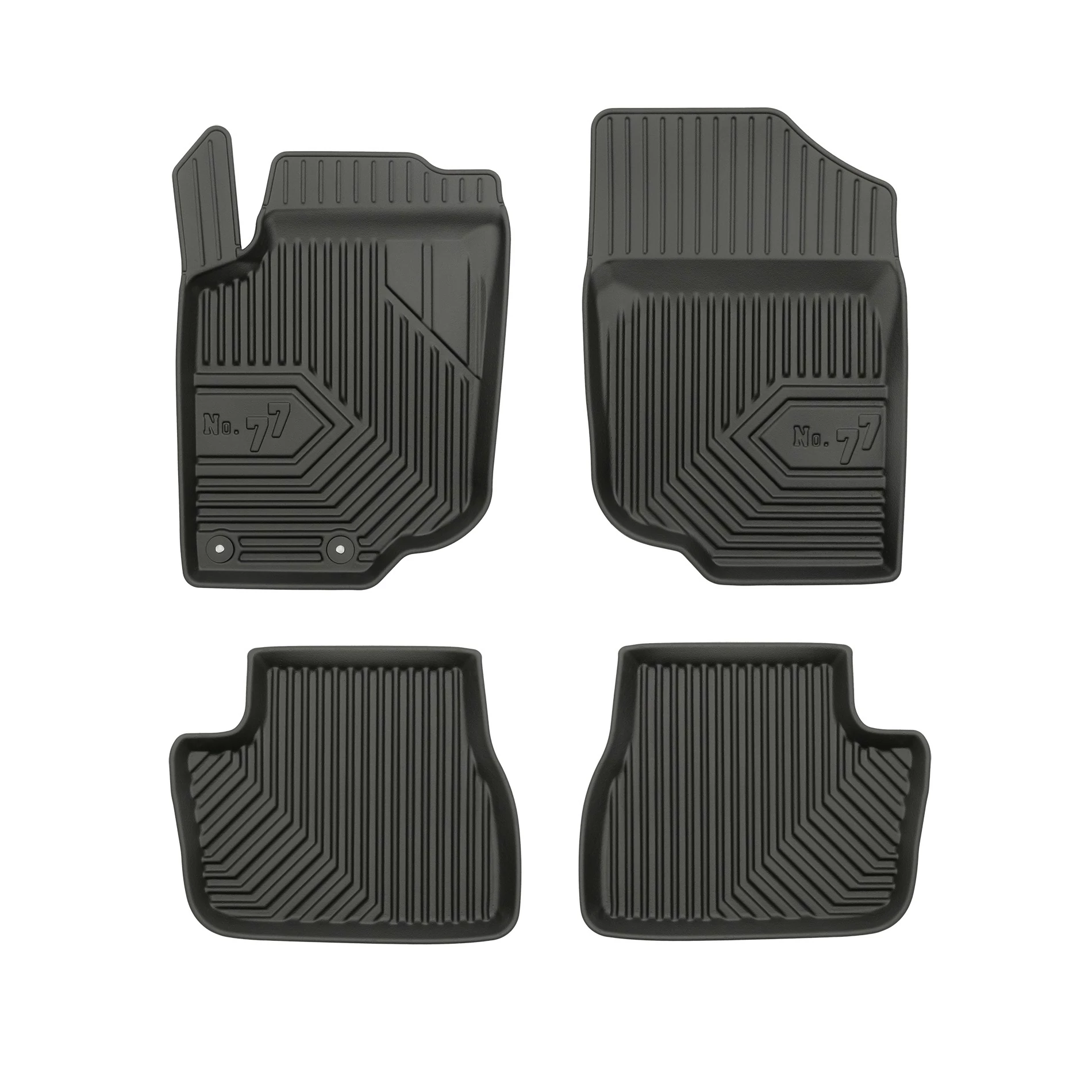 Peugeot 207 Frogum No77 fekete 3D hótálcás TPE gumiszőnyeg szett 77407435