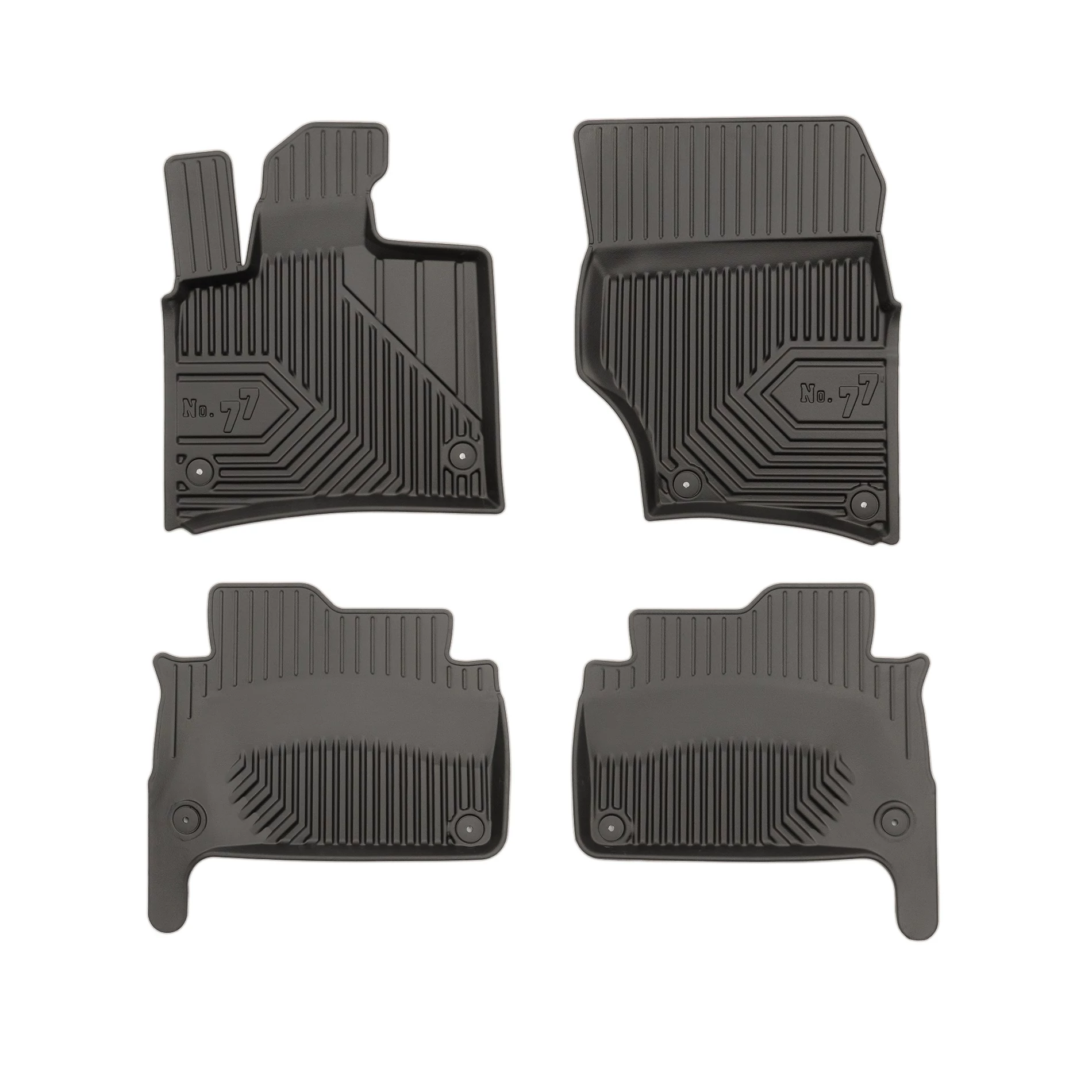 Audi Q7 I Frogum No77 fekete 3D hótálcás TPE gumiszőnyeg szett 77407442