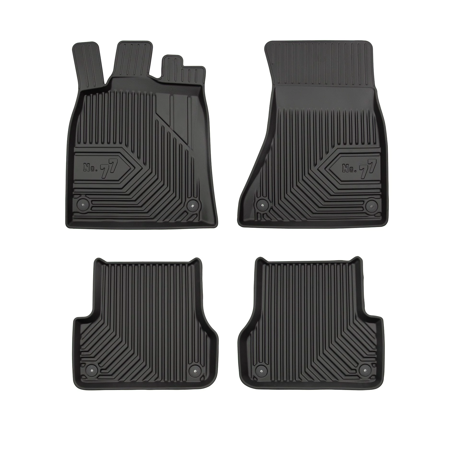 Audi A6 C7 Frogum No77 fekete 3D hótálcás TPE gumiszőnyeg szett 77407459