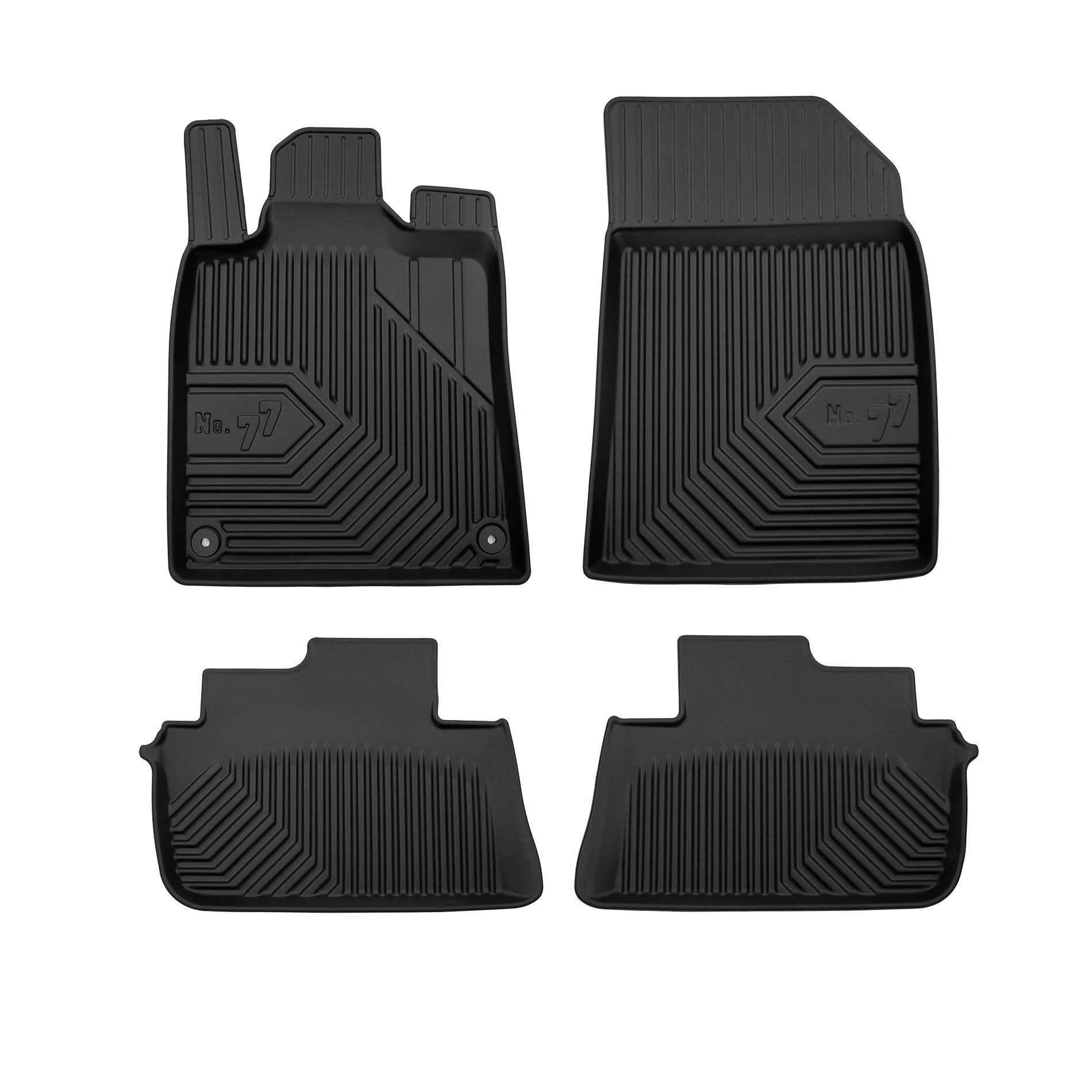 Peugeot 407 Frogum No77 fekete 3D hótálcás TPE gumiszőnyeg szett 77407497