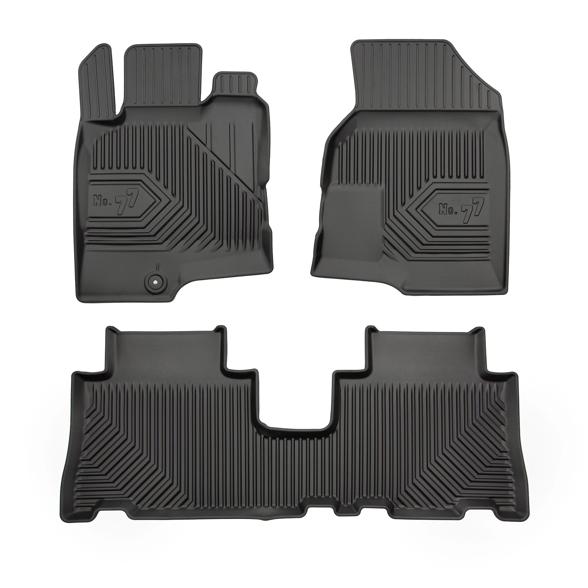 Chevrolet Captiva I Frogum No77 fekete 3D hótálcás TPE gumiszőnyeg szett 77407558