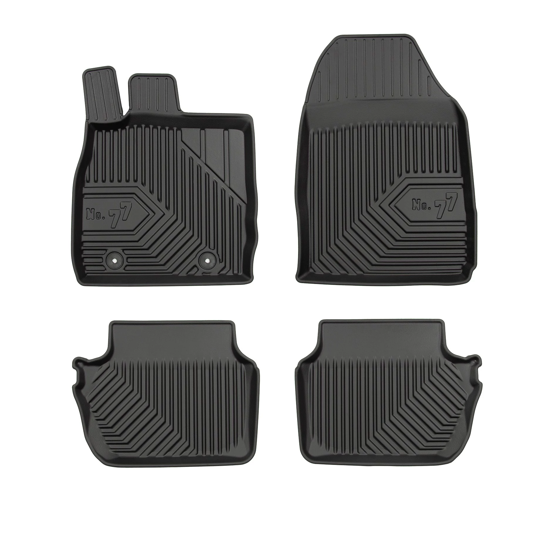 Ford Fiesta VI Frogum No77 fekete 3D hótálcás TPE gumiszőnyeg szett 77407565