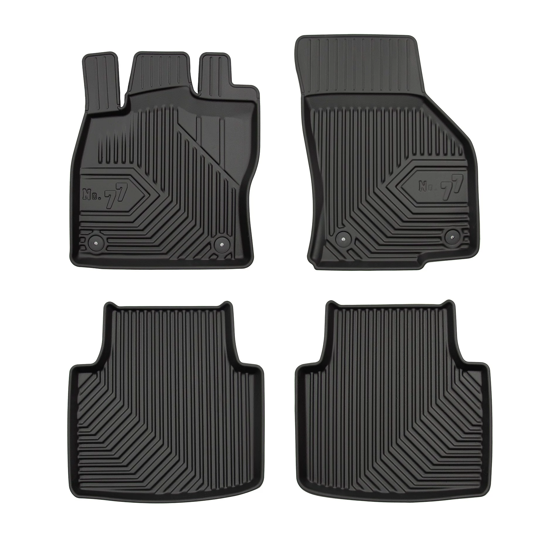 VW Volkswagen Arteon Frogum No77 fekete 3D hótálcás TPE gumiszőnyeg szett 77407572
