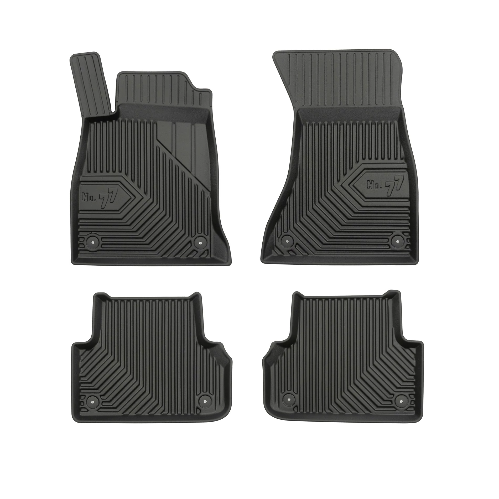 Audi A4 B9 Frogum No77 fekete 3D hótálcás TPE gumiszőnyeg szett 77407596