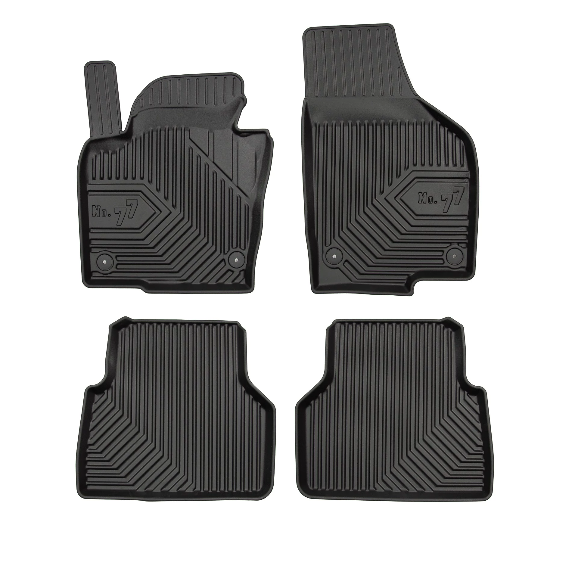 VW Volkswagen Tiguan I Frogum No77 fekete 3D hótálcás TPE gumiszőnyeg szett 77407619