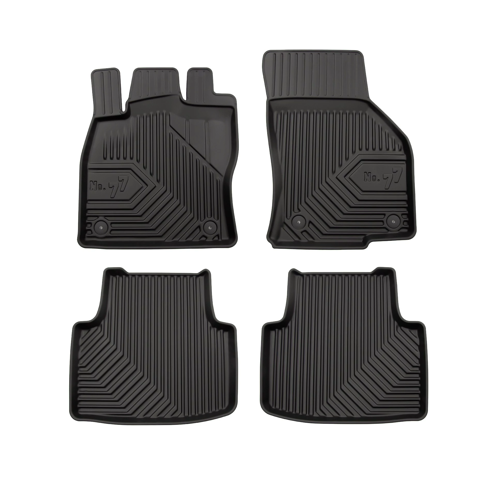 VW Volkswagen Passat B8 Frogum No77 fekete 3D hótálcás TPE gumiszőnyeg szett 77407626