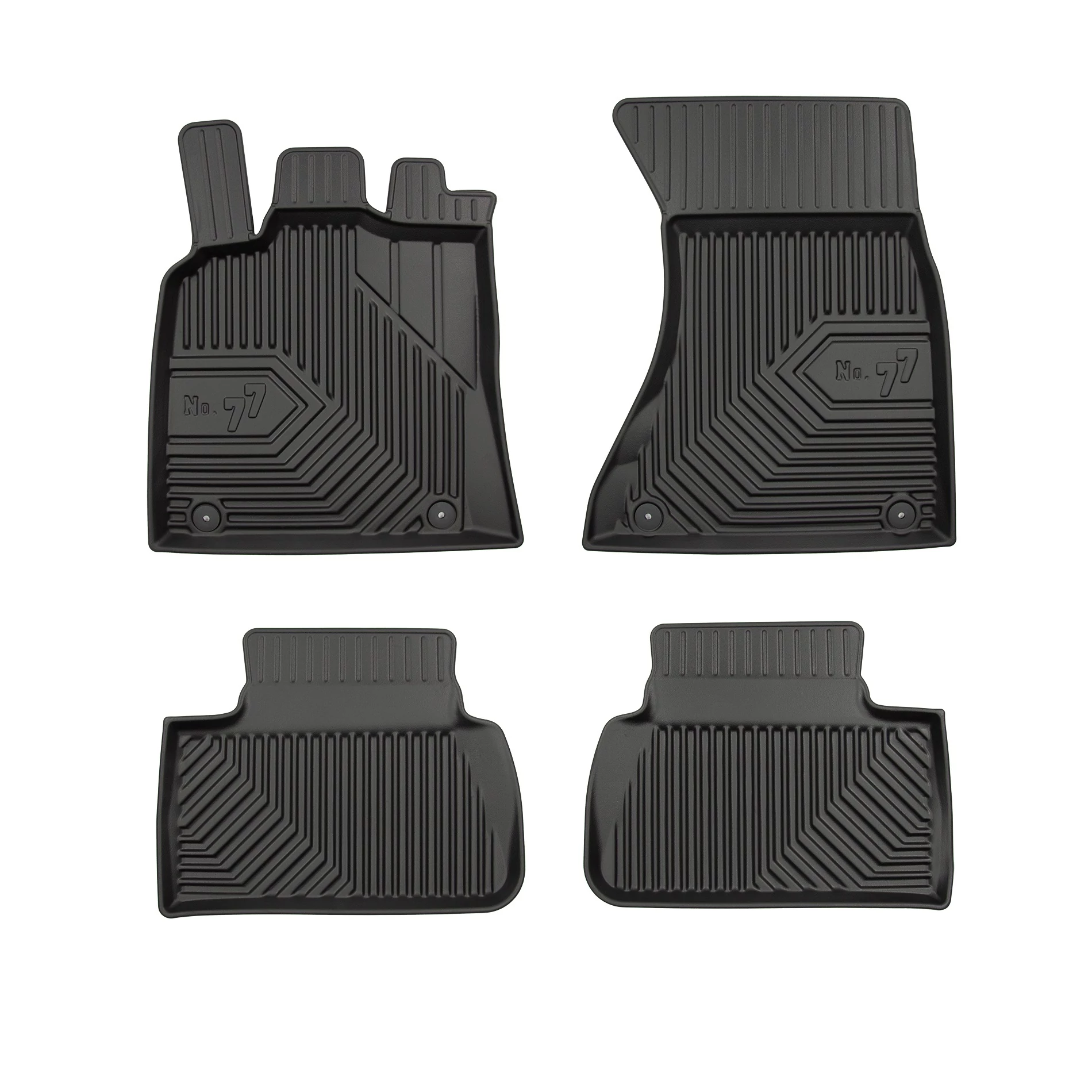 Porsche Macan Frogum No77 fekete 3D hótálcás TPE gumiszőnyeg szett 77407763
