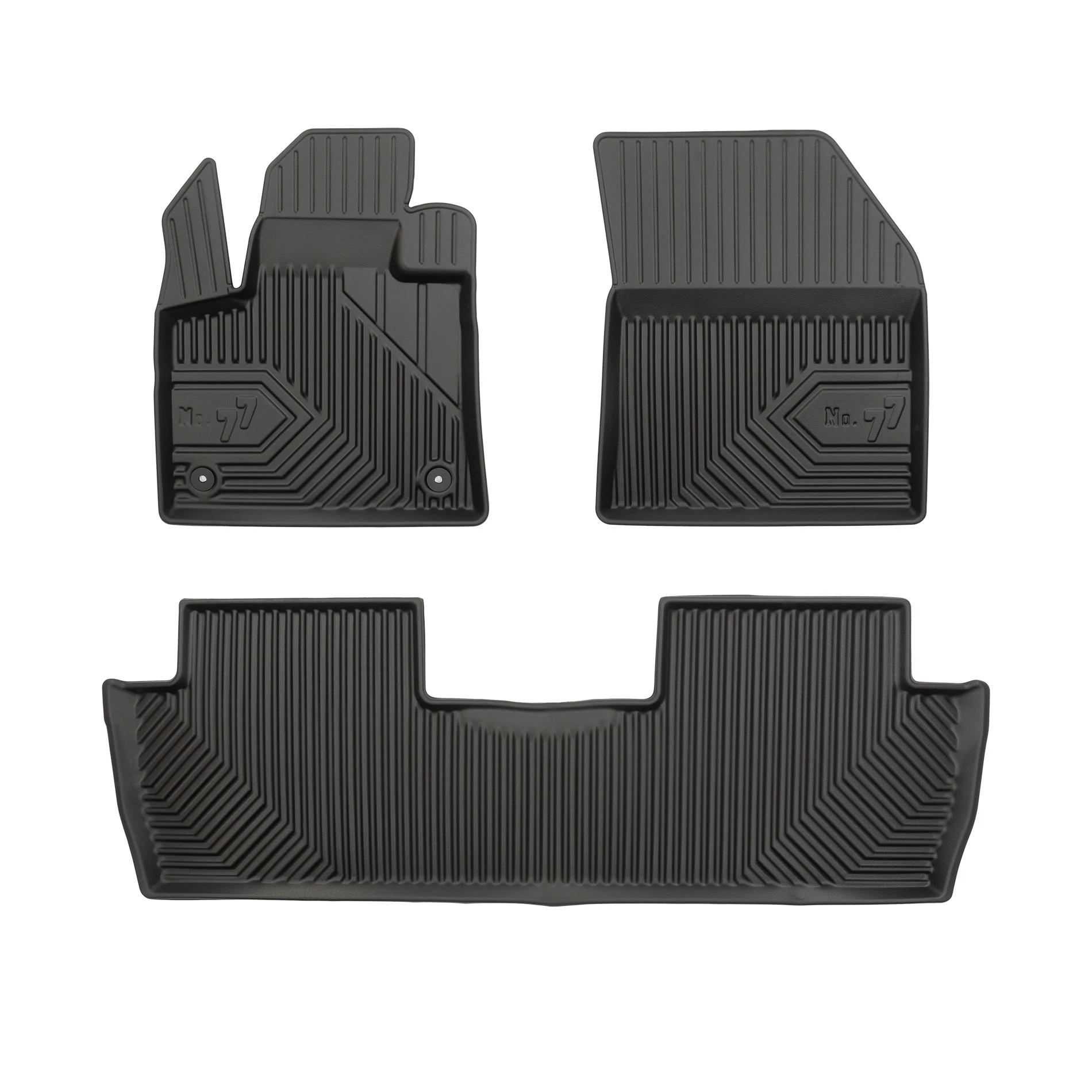 Peugeot 5008 II Frogum No77 fekete 3D hótálcás TPE gumiszőnyeg szett 77407817