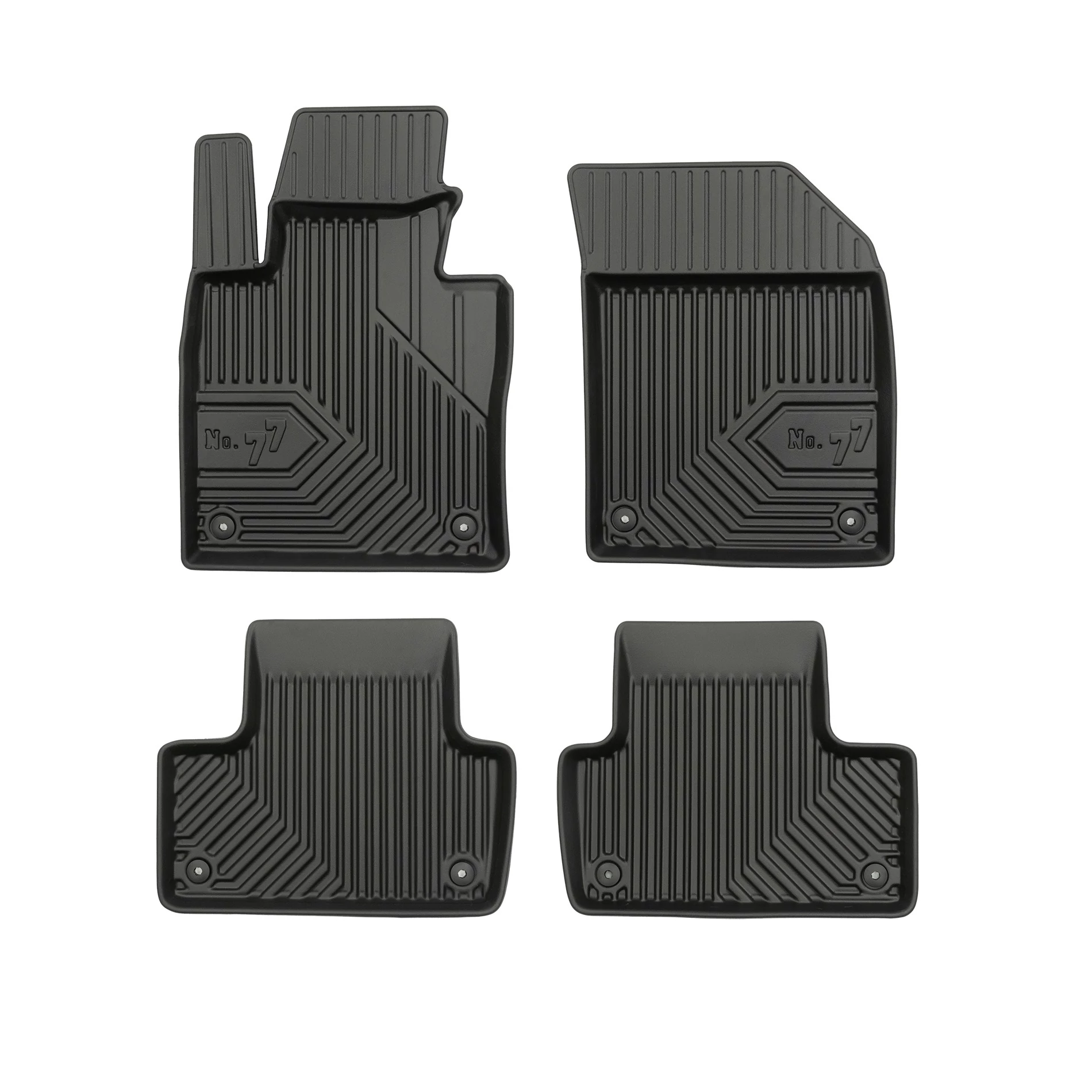 Volvo XC60 II Frogum No77 fekete 3D hótálcás TPE gumiszőnyeg szett 77407848