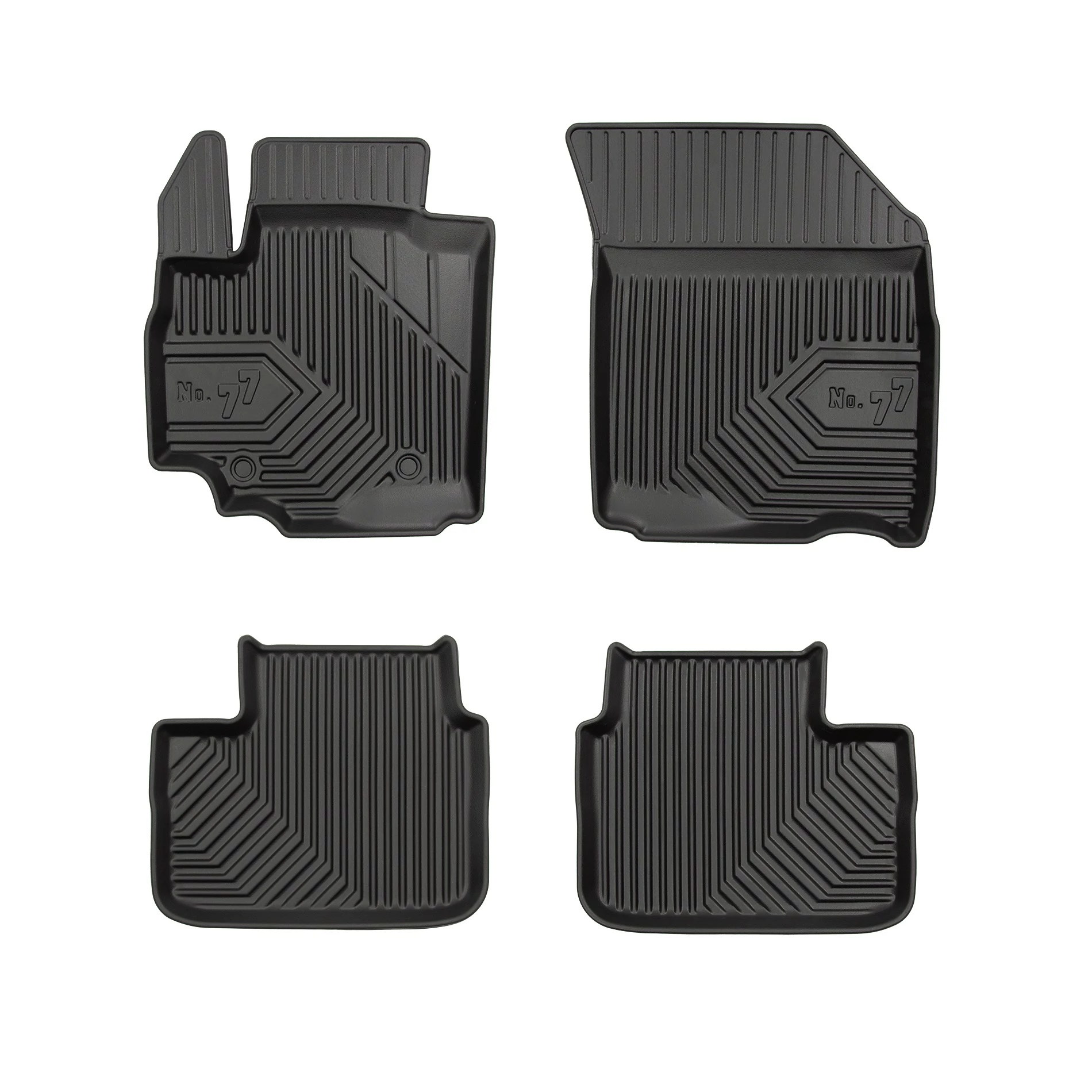 Fiat Sedici Frogum No77 fekete 3D hótálcás TPE gumiszőnyeg szett 77407961