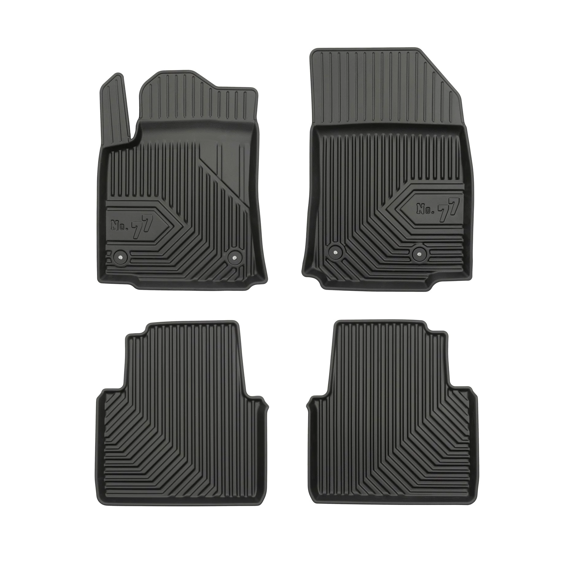 Citroen C3 Aircross Frogum No77 fekete 3D hótálcás TPE gumiszőnyeg szett 77408043