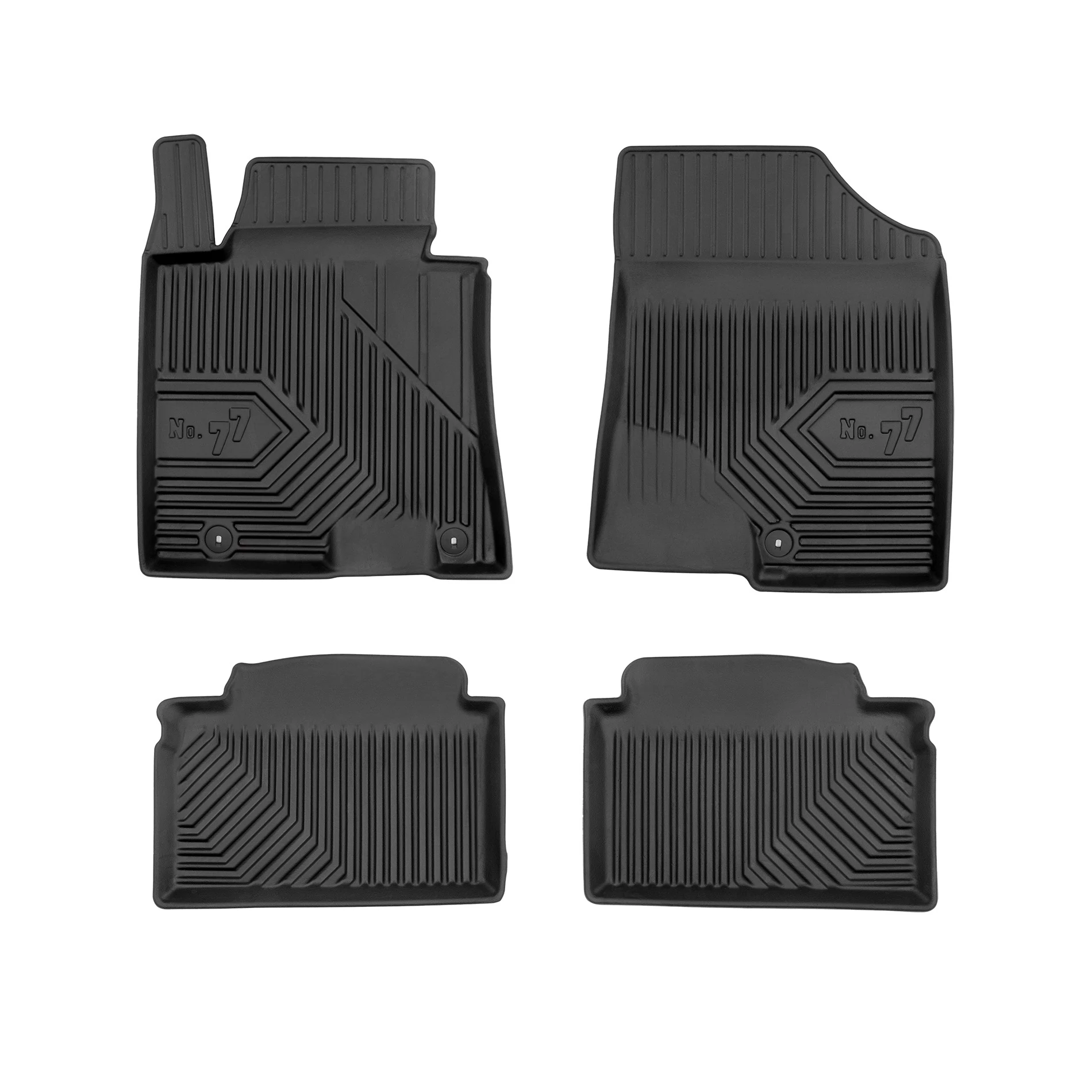 Hyundai i30 II Frogum No77 fekete 3D hótálcás TPE gumiszőnyeg szett 77408067