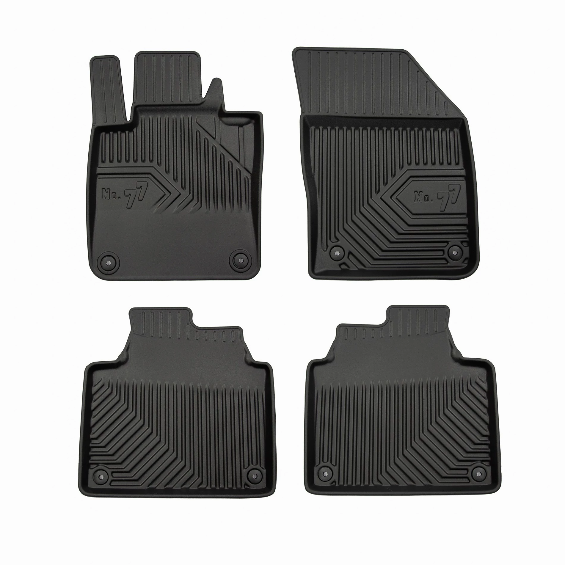 Volvo S90 V90 Frogum No77 fekete 3D hótálcás TPE gumiszőnyeg szett 77408081