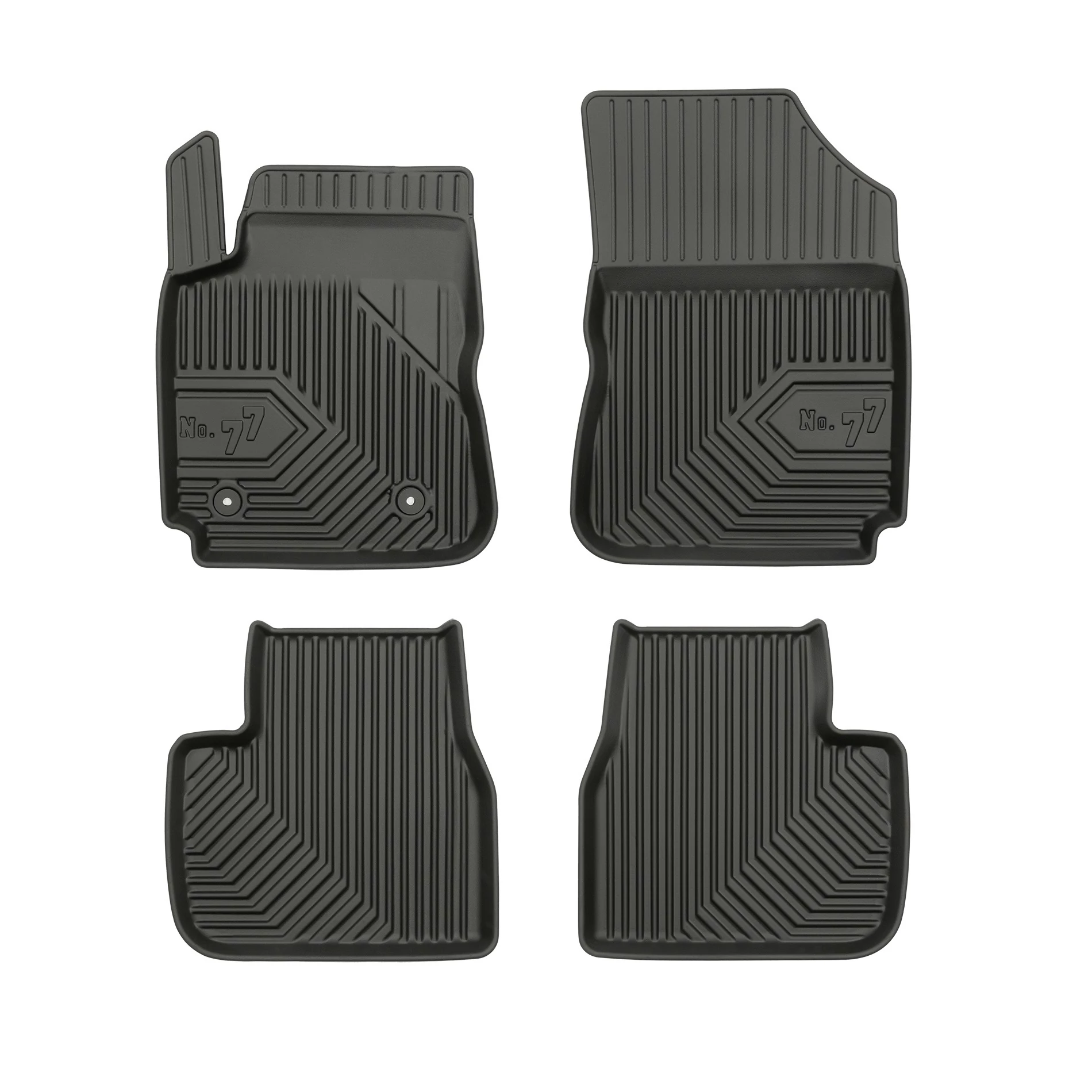 Citroen C4 Cactus Frogum No77 fekete 3D hótálcás TPE gumiszőnyeg szett 77408173