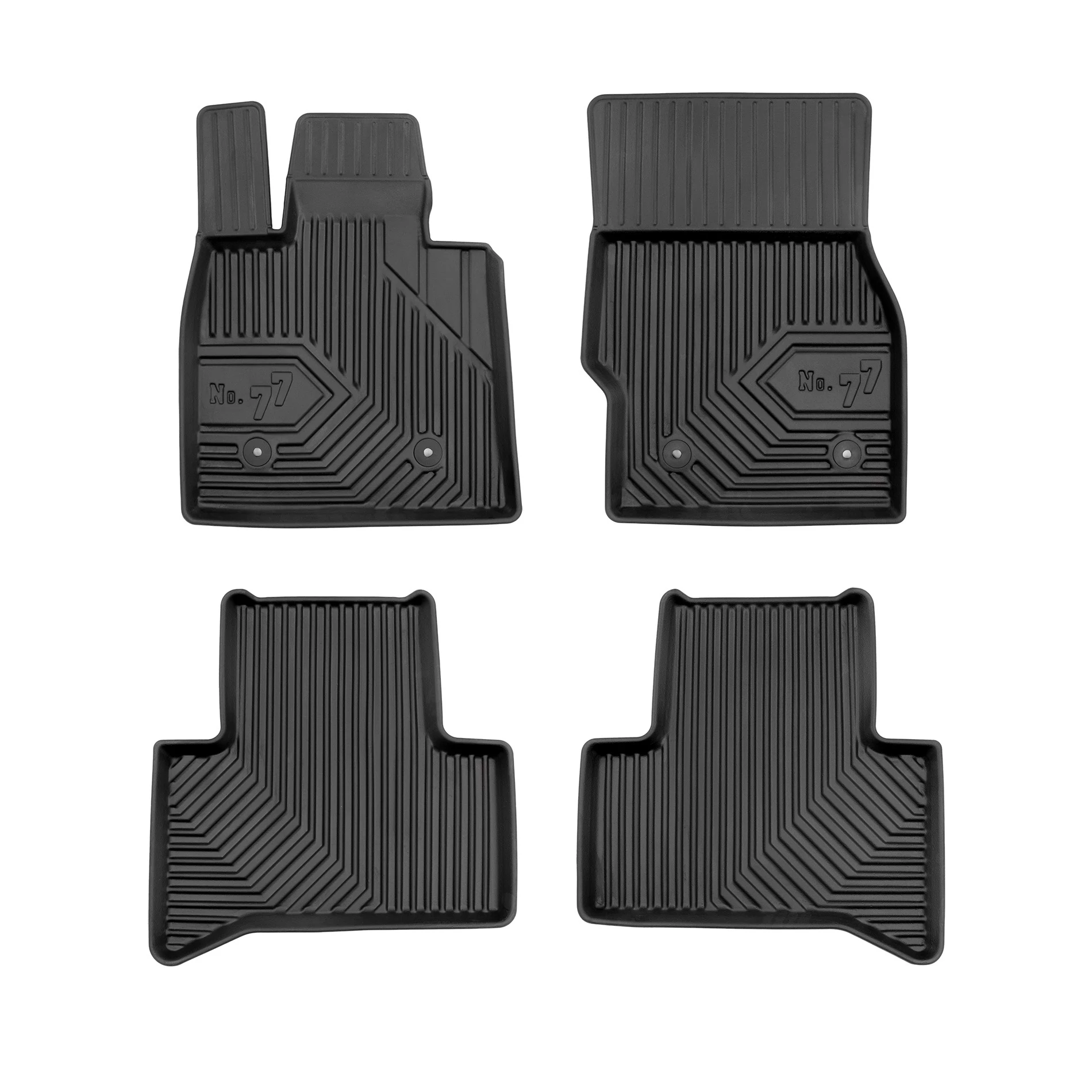Alfa Romeo Stelvio Frogum No77 fekete 3D hótálcás TPE gumiszőnyeg szett 77408234