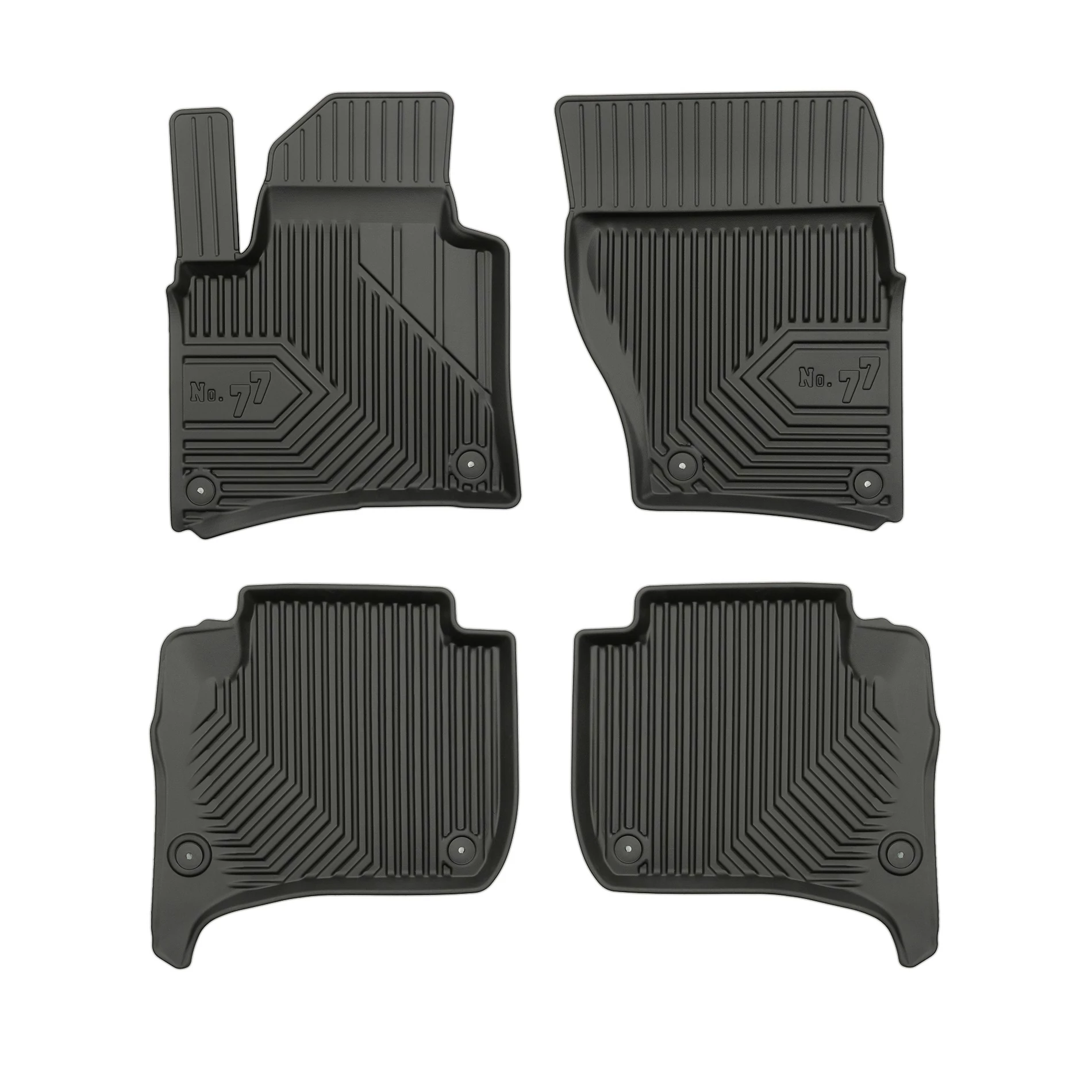 Porsche Cayenne II Frogum No77 fekete 3D hótálcás TPE gumiszőnyeg szett 77408265