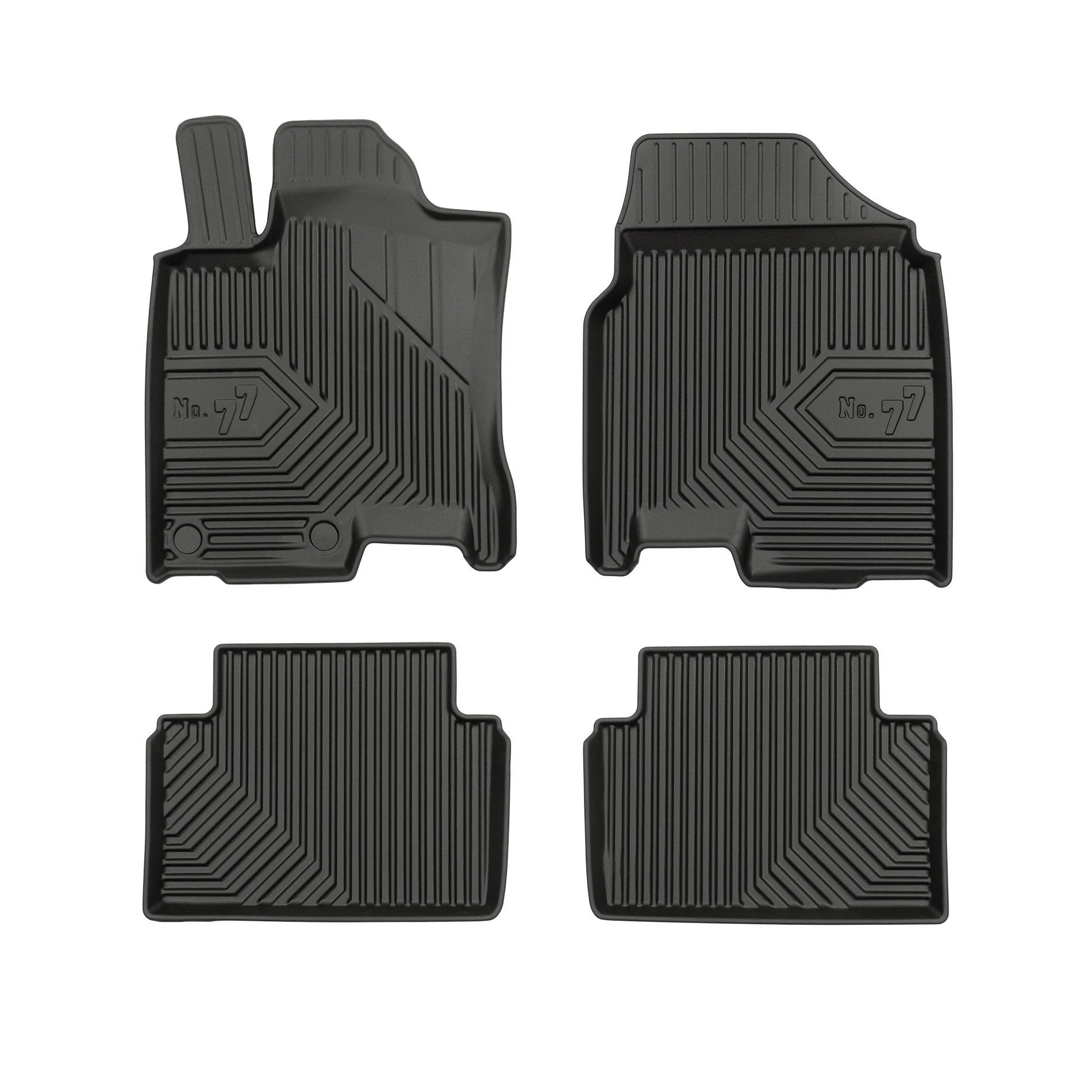 Nissan Qashqai I Tekna Frogum No77 fekete 3D hótálcás TPE gumiszőnyeg szett 77408289