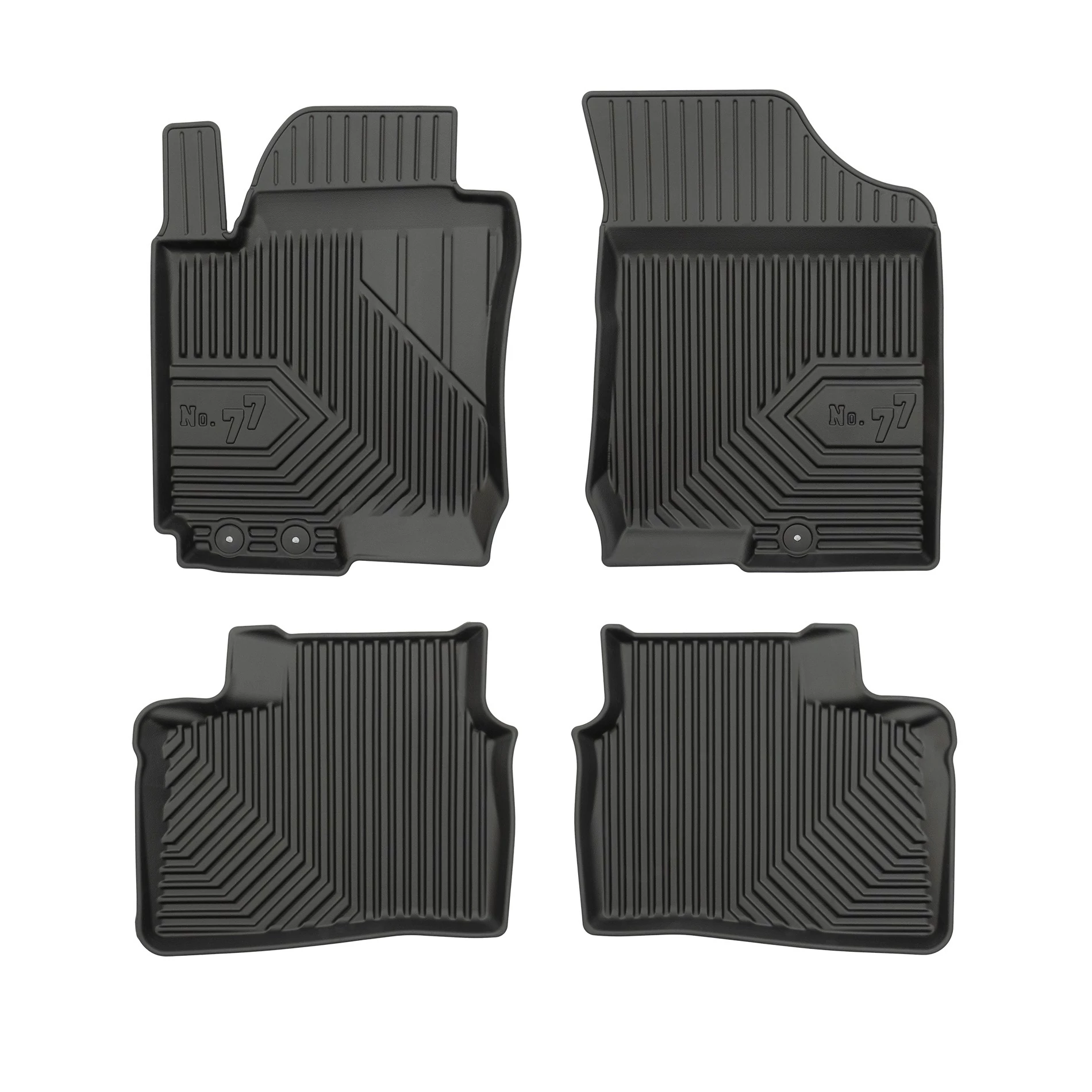 Hyundai i30 I Frogum No77 fekete 3D hótálcás TPE gumiszőnyeg szett 77408296