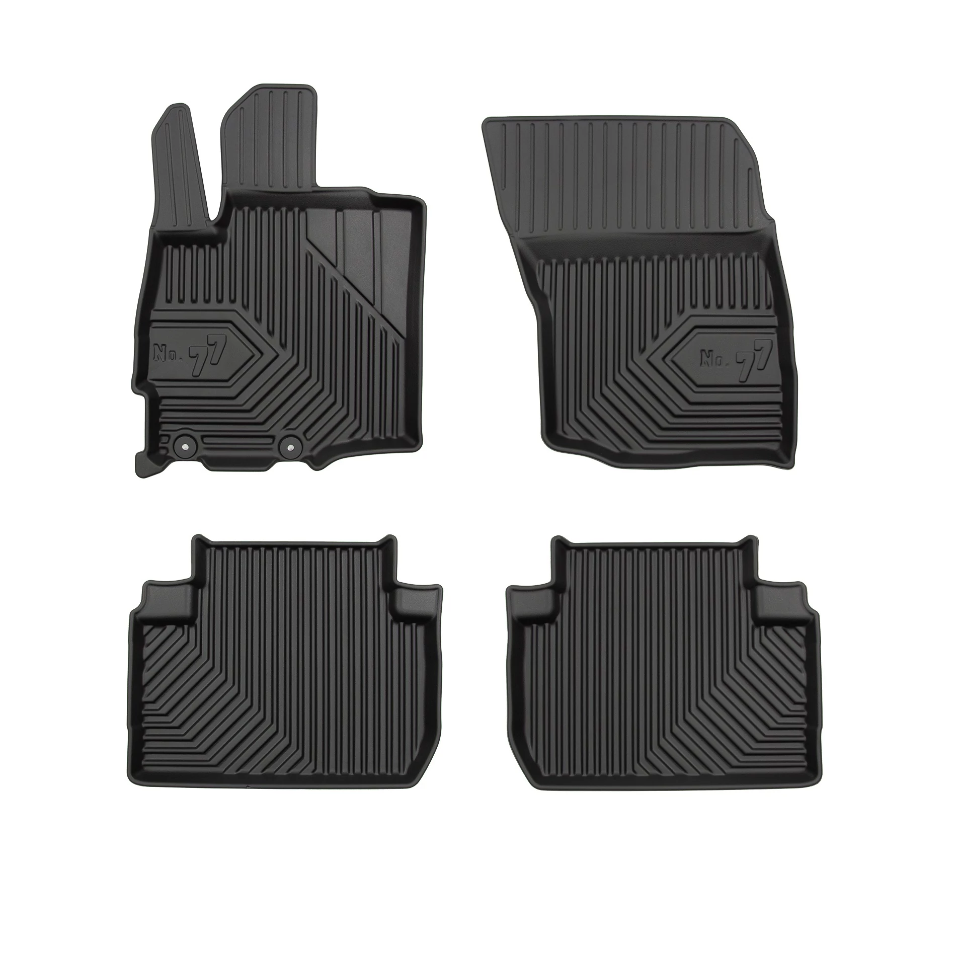 Mitsubishi Outlander III Frogum No77 fekete 3D hótálcás TPE gumiszőnyeg szett 77408319