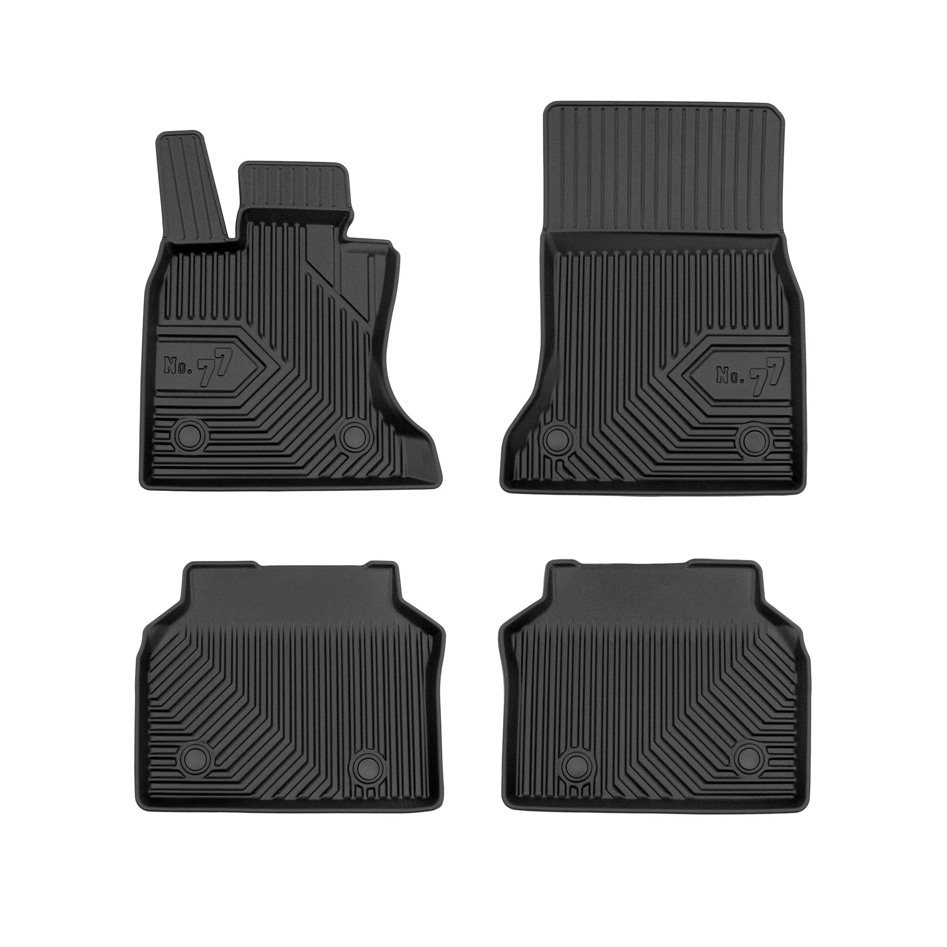 BMW F07 GT Gran Turismo Frogum No77 fekete 3D hótálcás TPE gumiszőnyeg szett 77408364